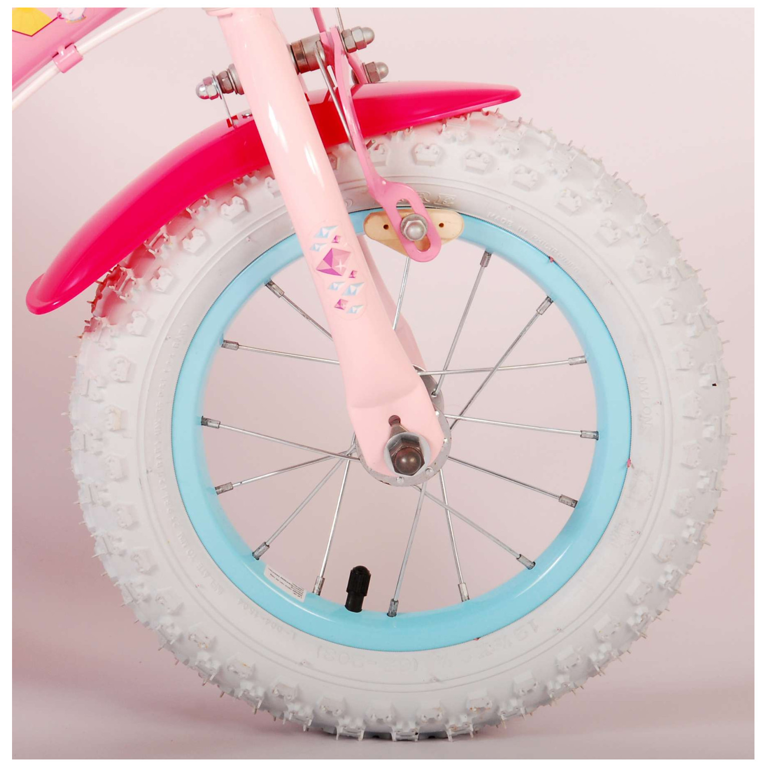 Disney Princess Fiets - 12 inch - Roze - Twee Handremmen