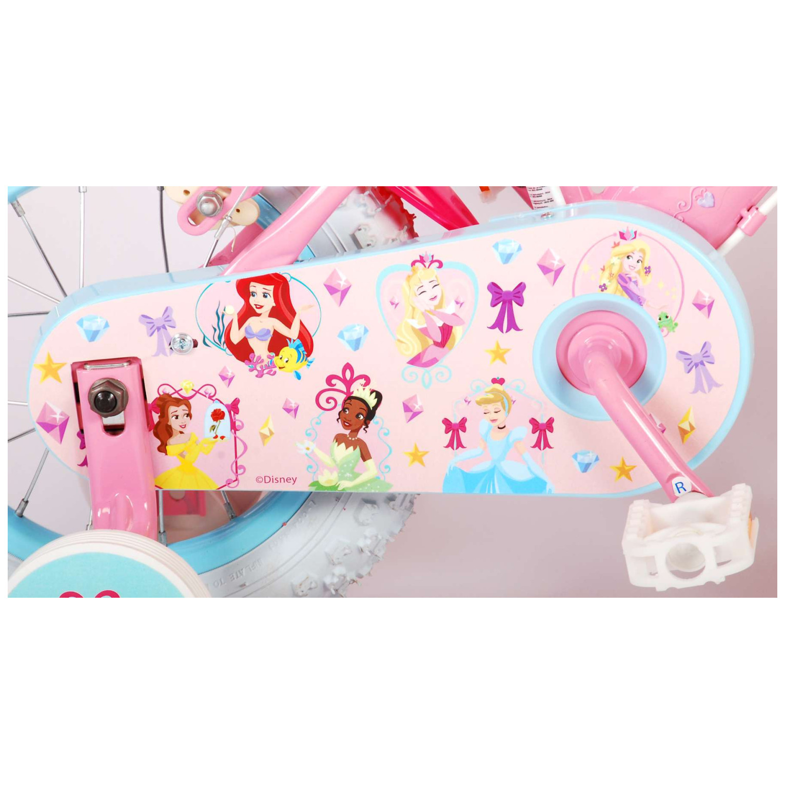 Disney Princess Fiets - 12 inch - Roze - Twee Handremmen