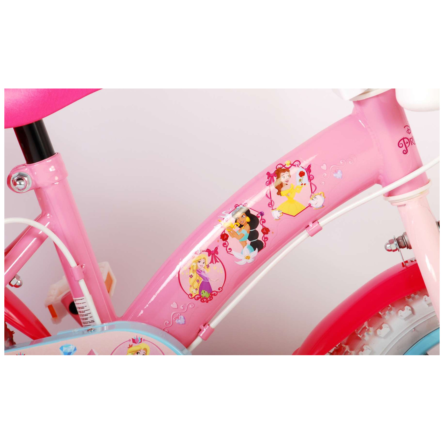 Disney Princess Fiets - 12 inch - Roze - Twee Handremmen