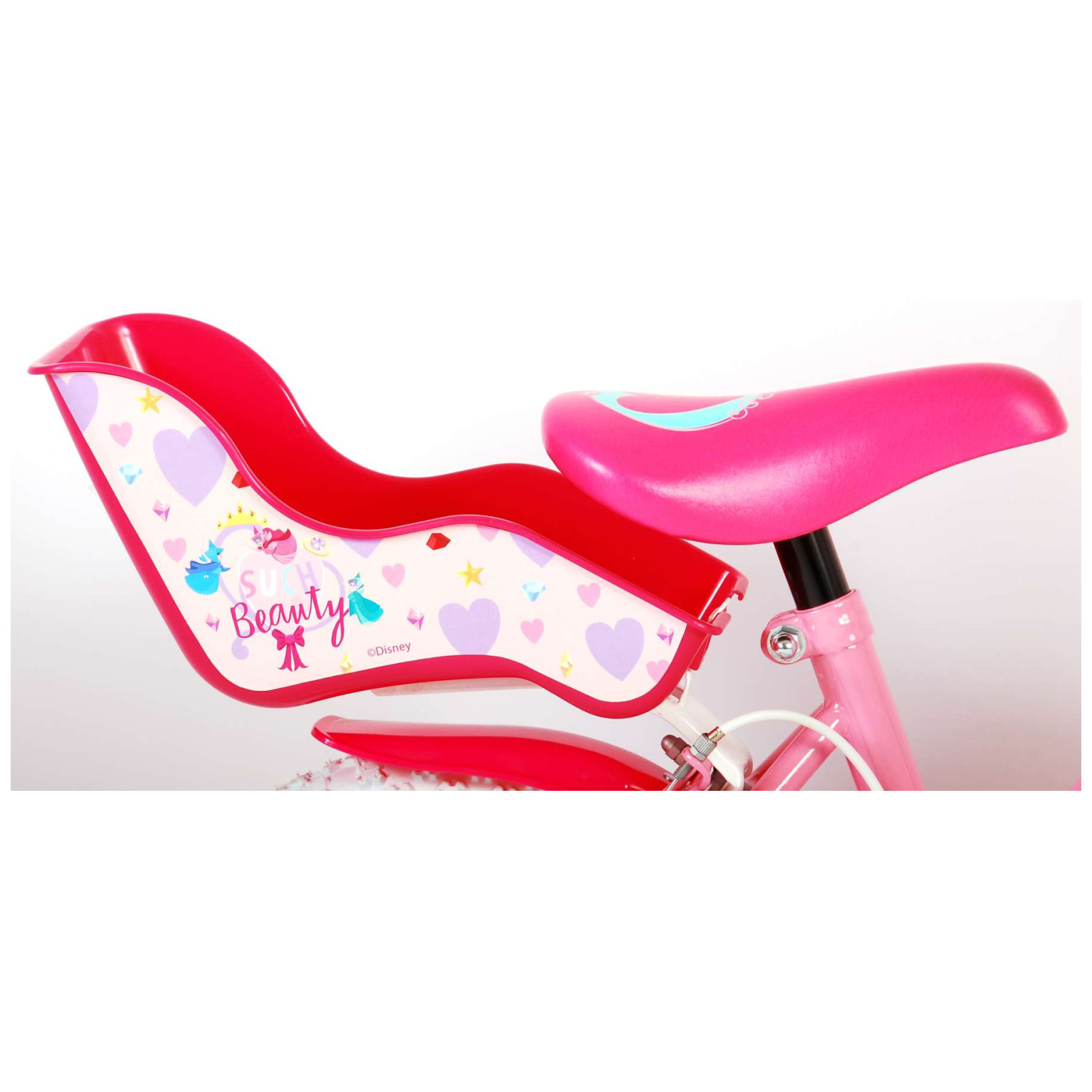 Disney Princess Fiets - 12 inch - Roze - Twee Handremmen