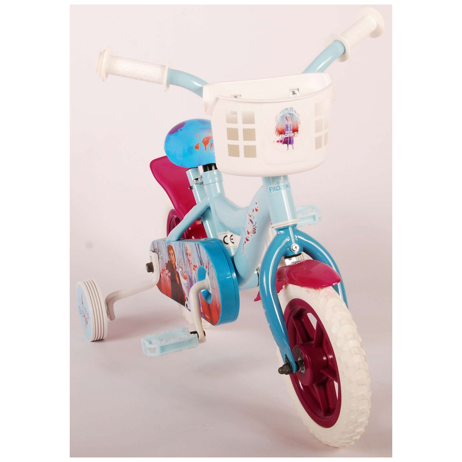 Disney Frozen 2 Fiets - 10 inch - Blauw/Paars - Doortrapper