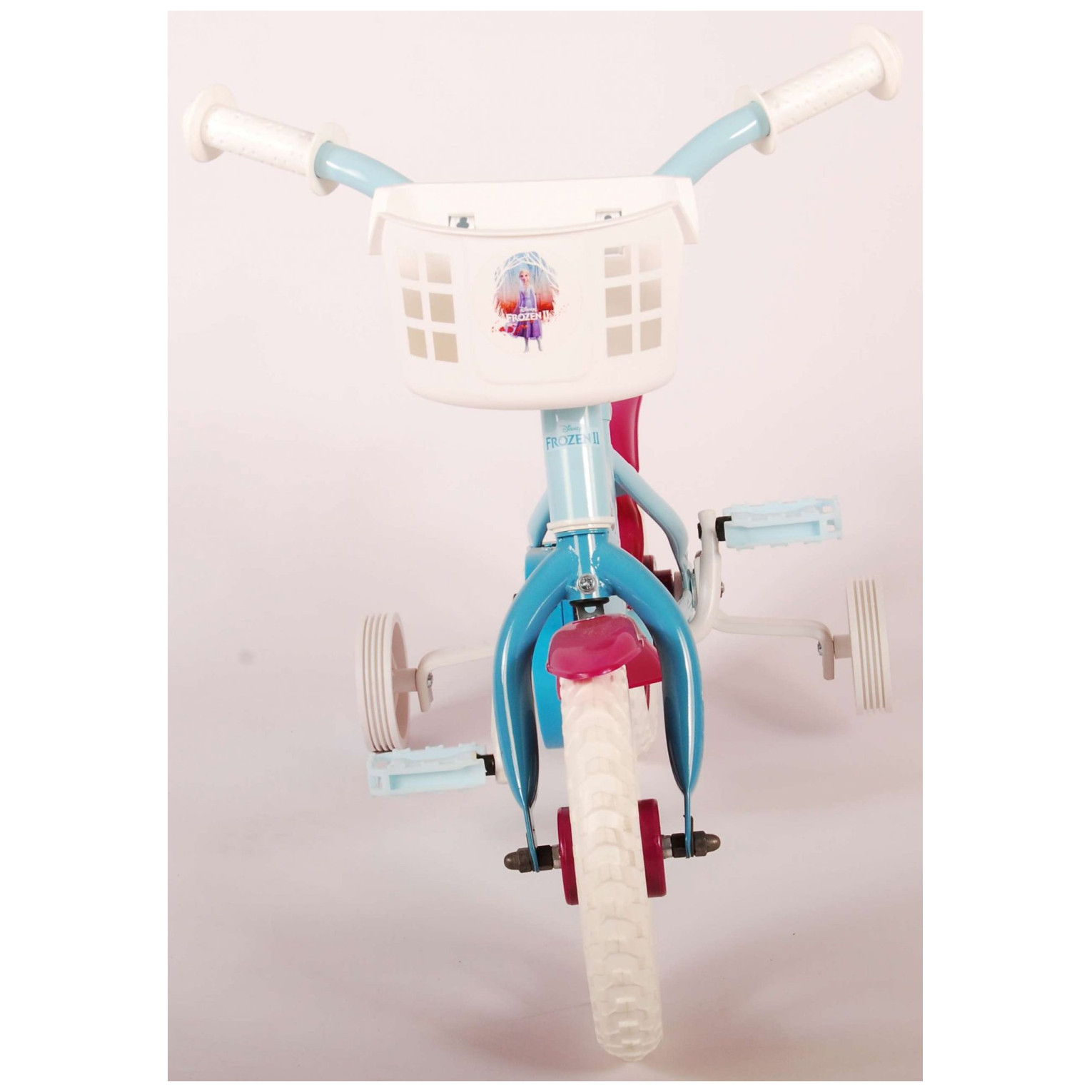 Disney Frozen 2 Fiets - 10 inch - Blauw/Paars - Doortrapper