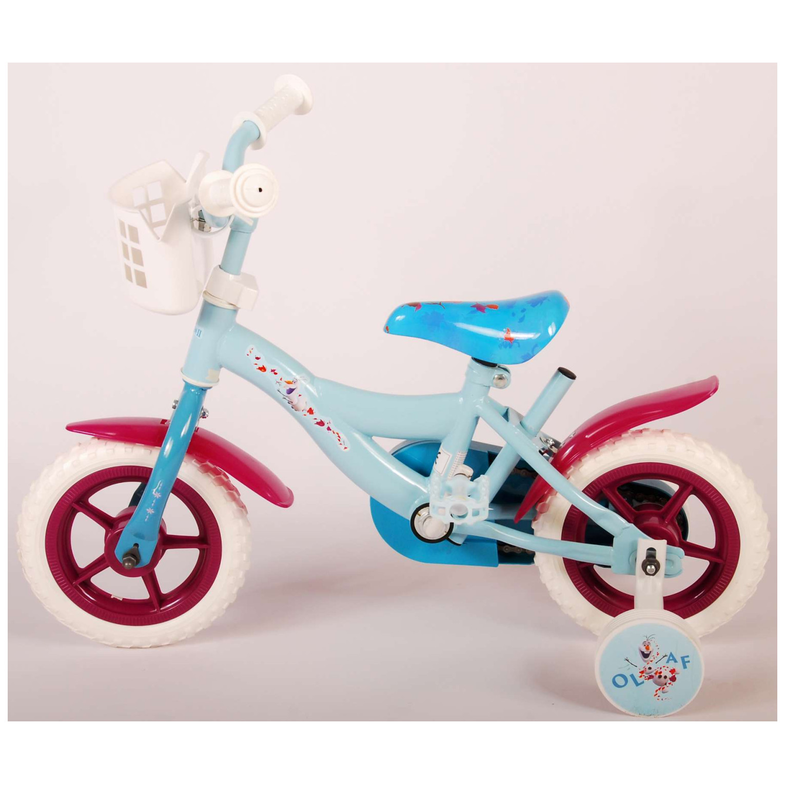 Disney Frozen 2 Fiets - 10 inch - Blauw/Paars - Doortrapper