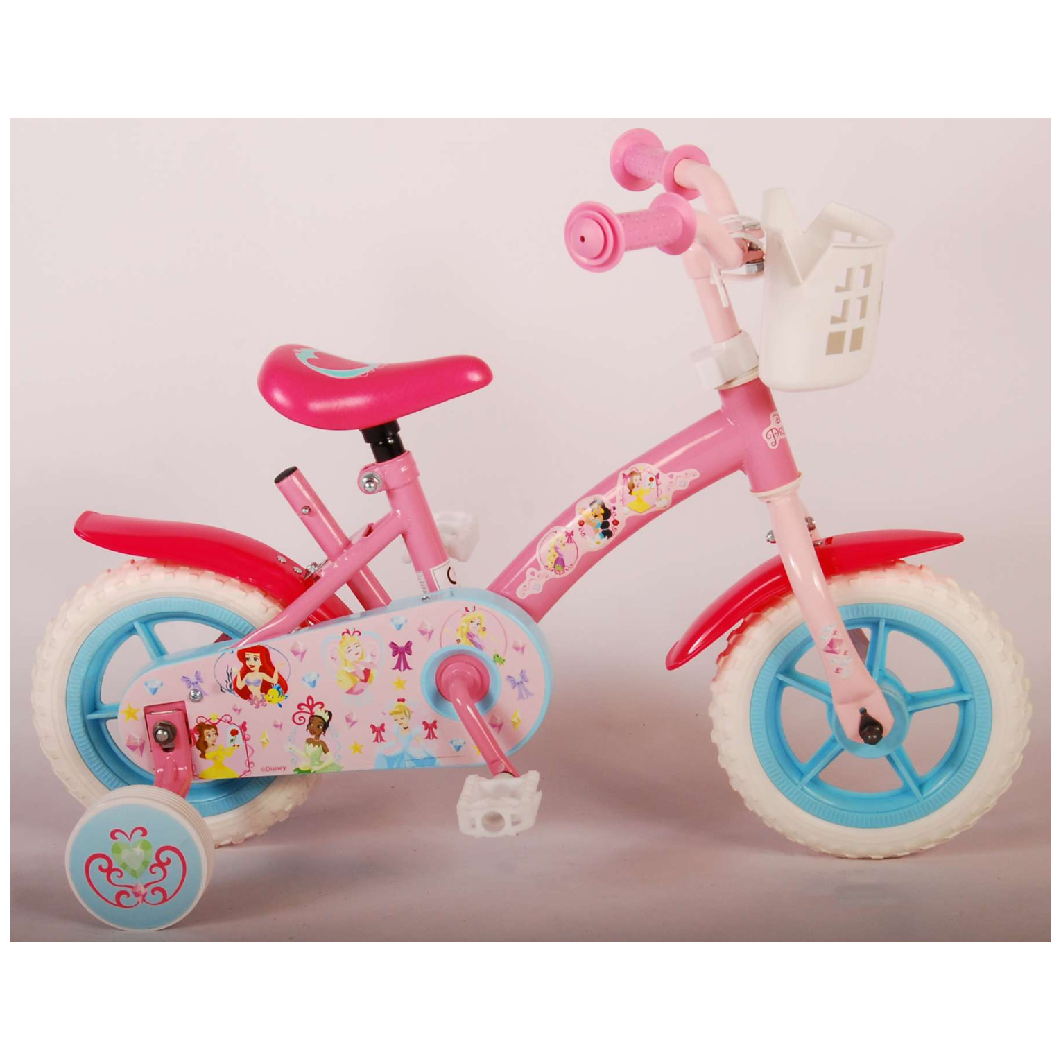 Disney Princess Fiets - 10 inch - Roze - Doortrapper