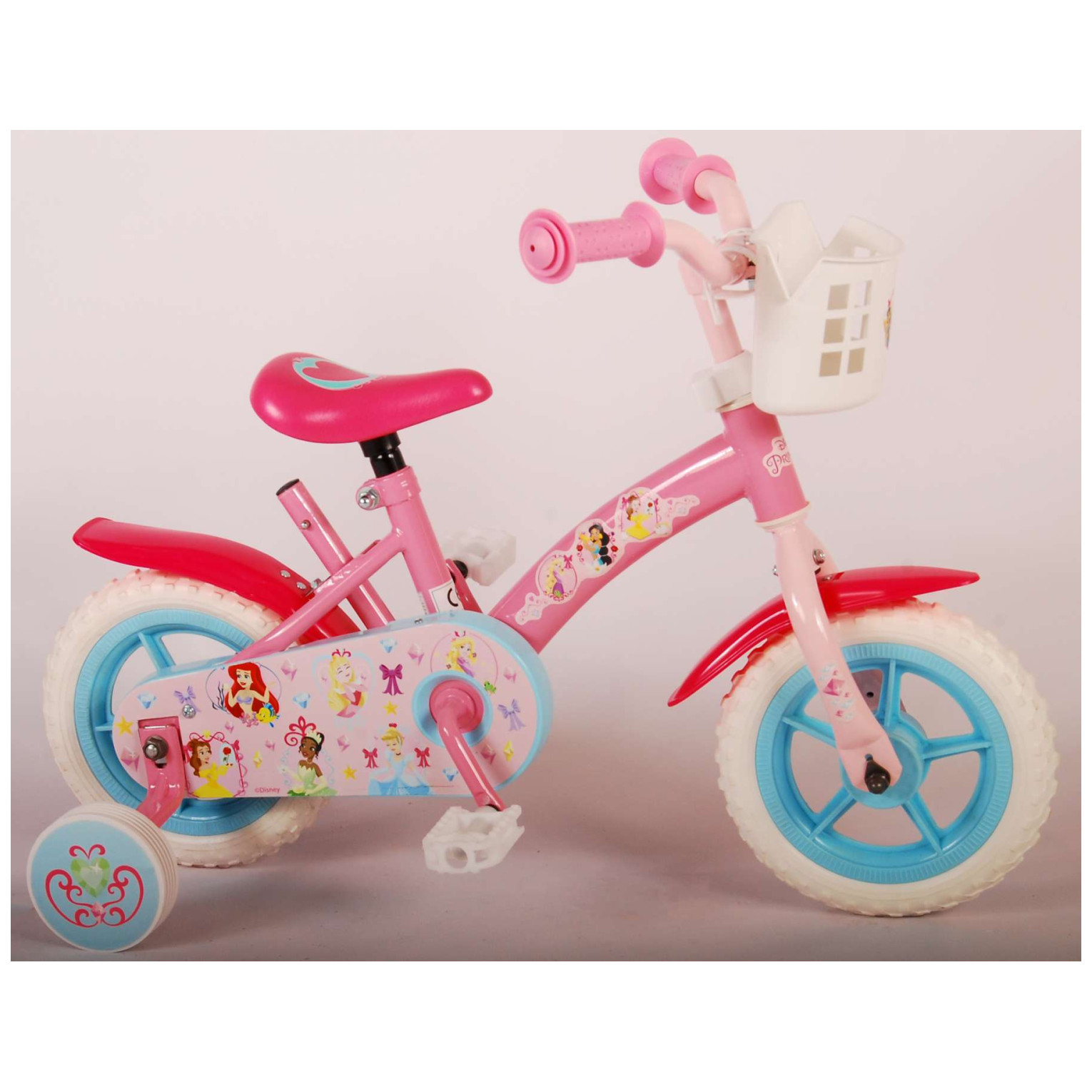 Disney Princess Fiets - 10 inch - Roze - Doortrapper