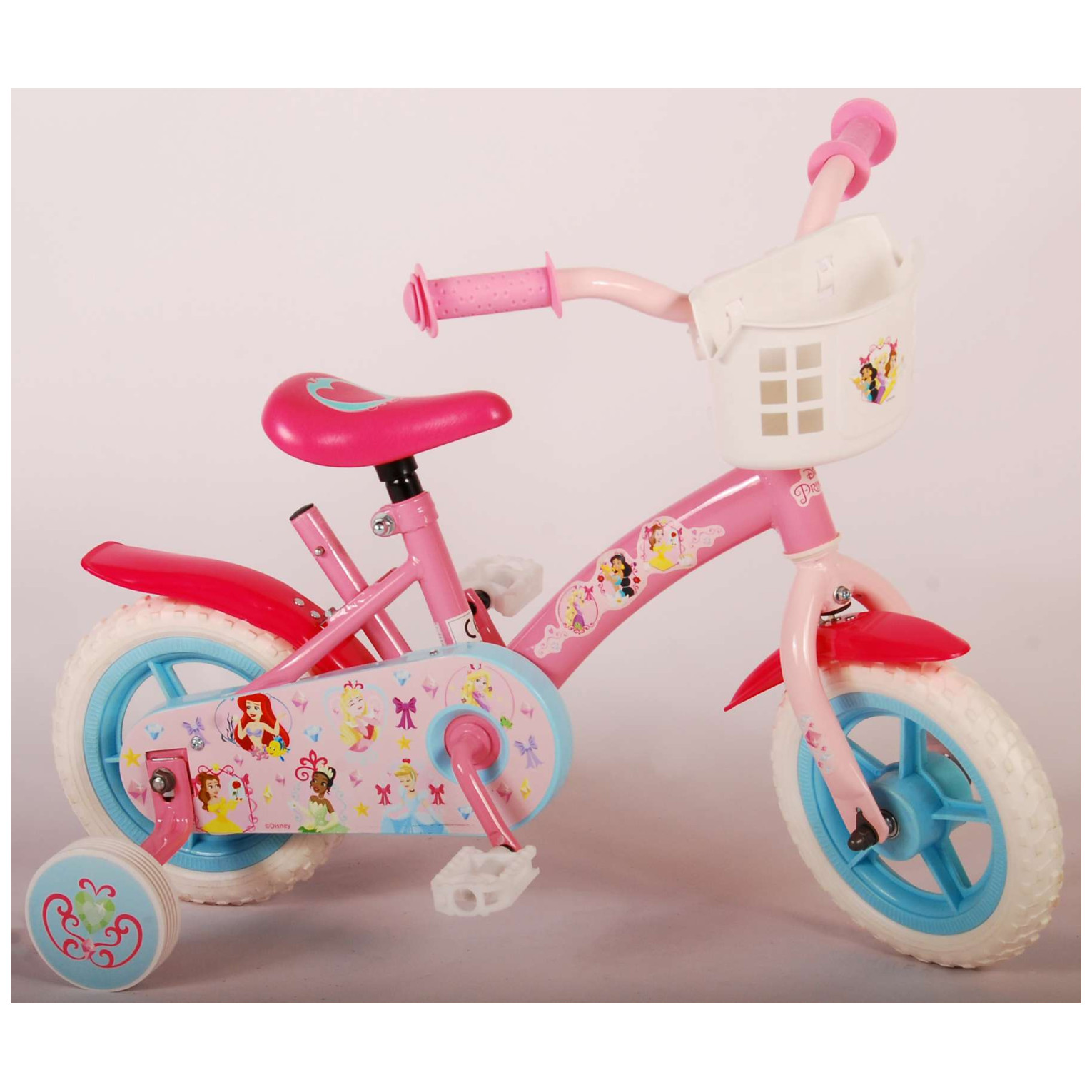 Disney Princess Fiets - 10 inch - Roze - Doortrapper