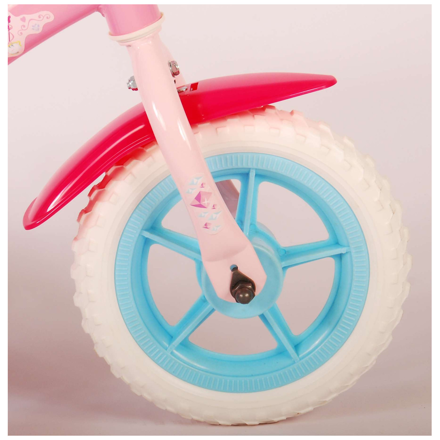 Disney Princess Fiets - 10 inch - Roze - Doortrapper