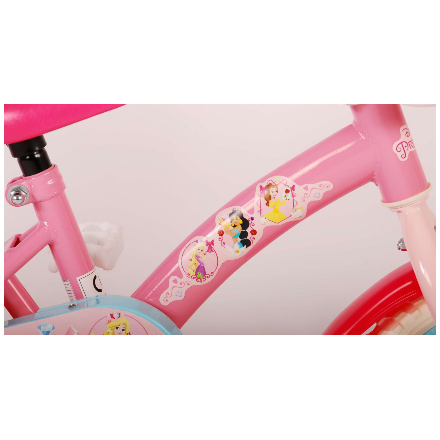 Disney Princess Fiets - 10 inch - Roze - Doortrapper