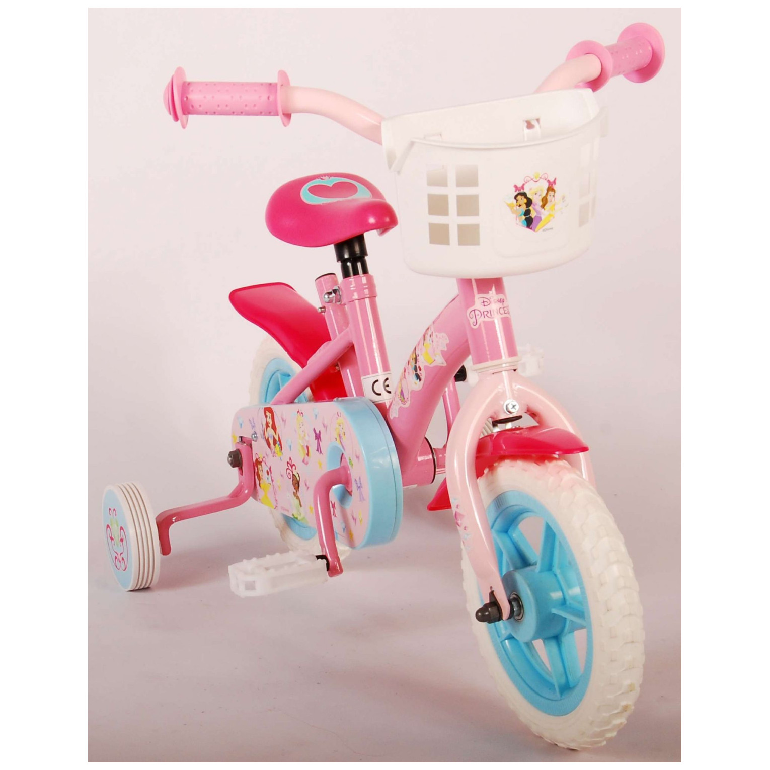 Disney Princess Fiets - 10 inch - Roze - Doortrapper