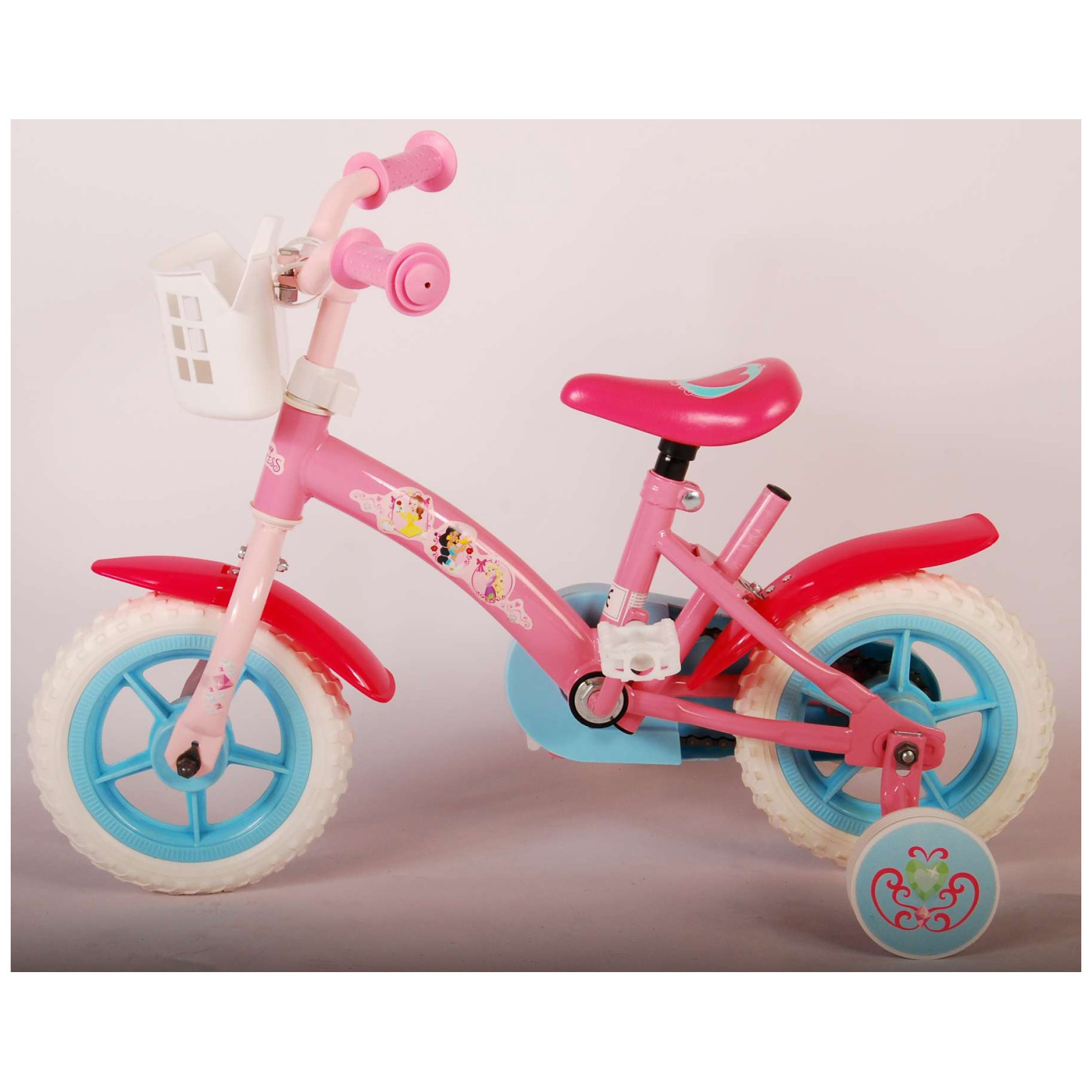 Disney Princess Fiets - 10 inch - Roze - Doortrapper