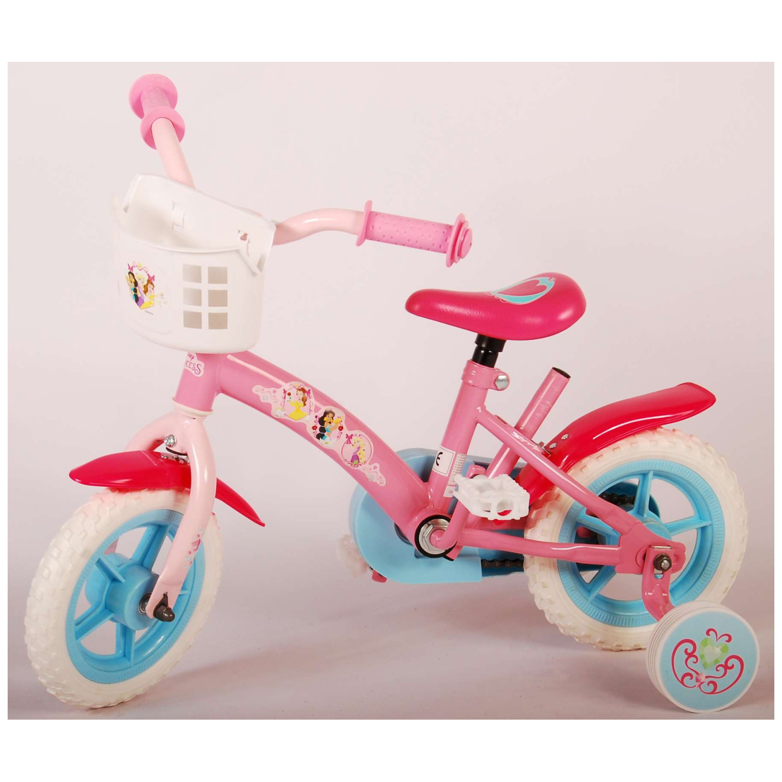 Disney Princess Fiets - 10 inch - Roze - Doortrapper