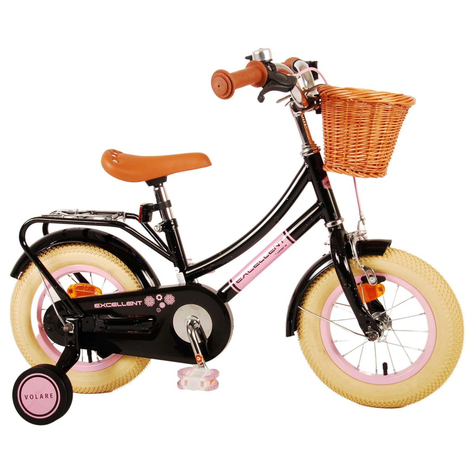 Volare Excellent Fiets - 12 inch - Zwart