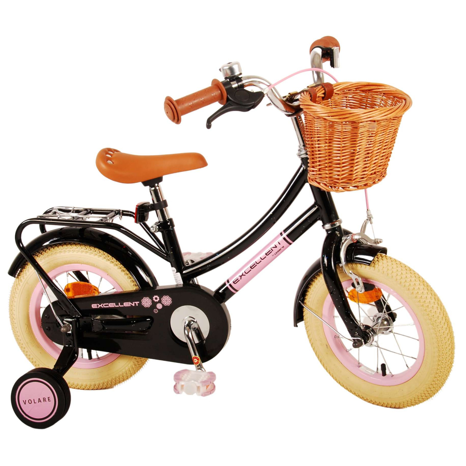 Volare Excellent Fiets - 12 inch - Zwart