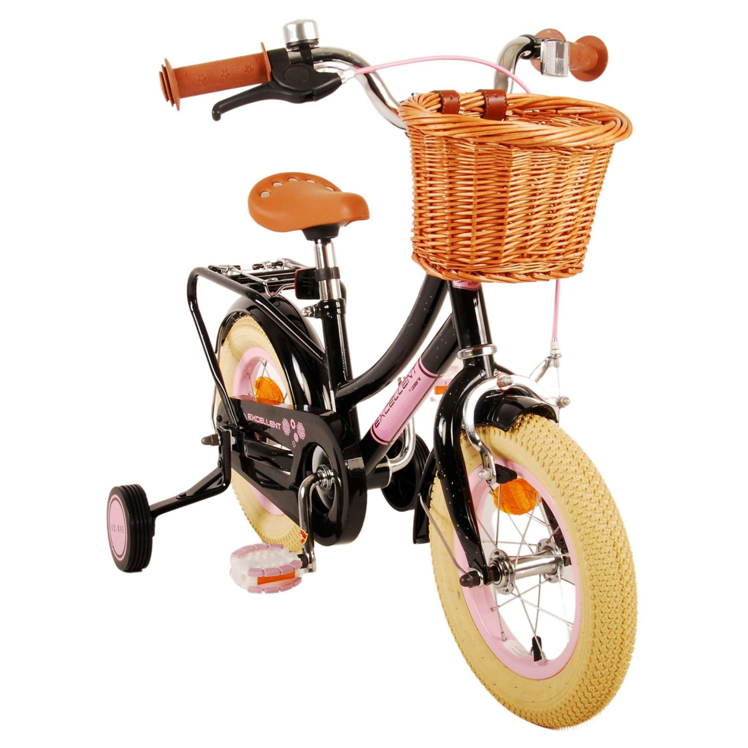 Volare Excellent Fiets - 12 inch - Zwart