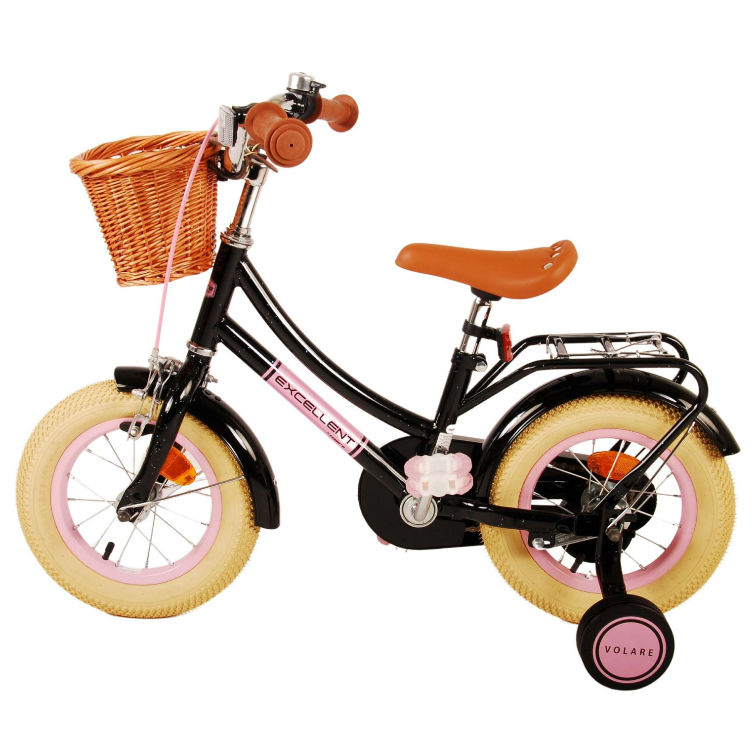 Volare Excellent Fiets - 12 inch - Zwart