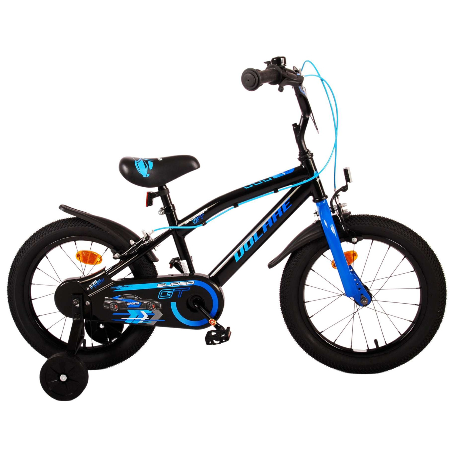 Volare Super GT Fiets - 16 inch - Blauw - Twee handremmen