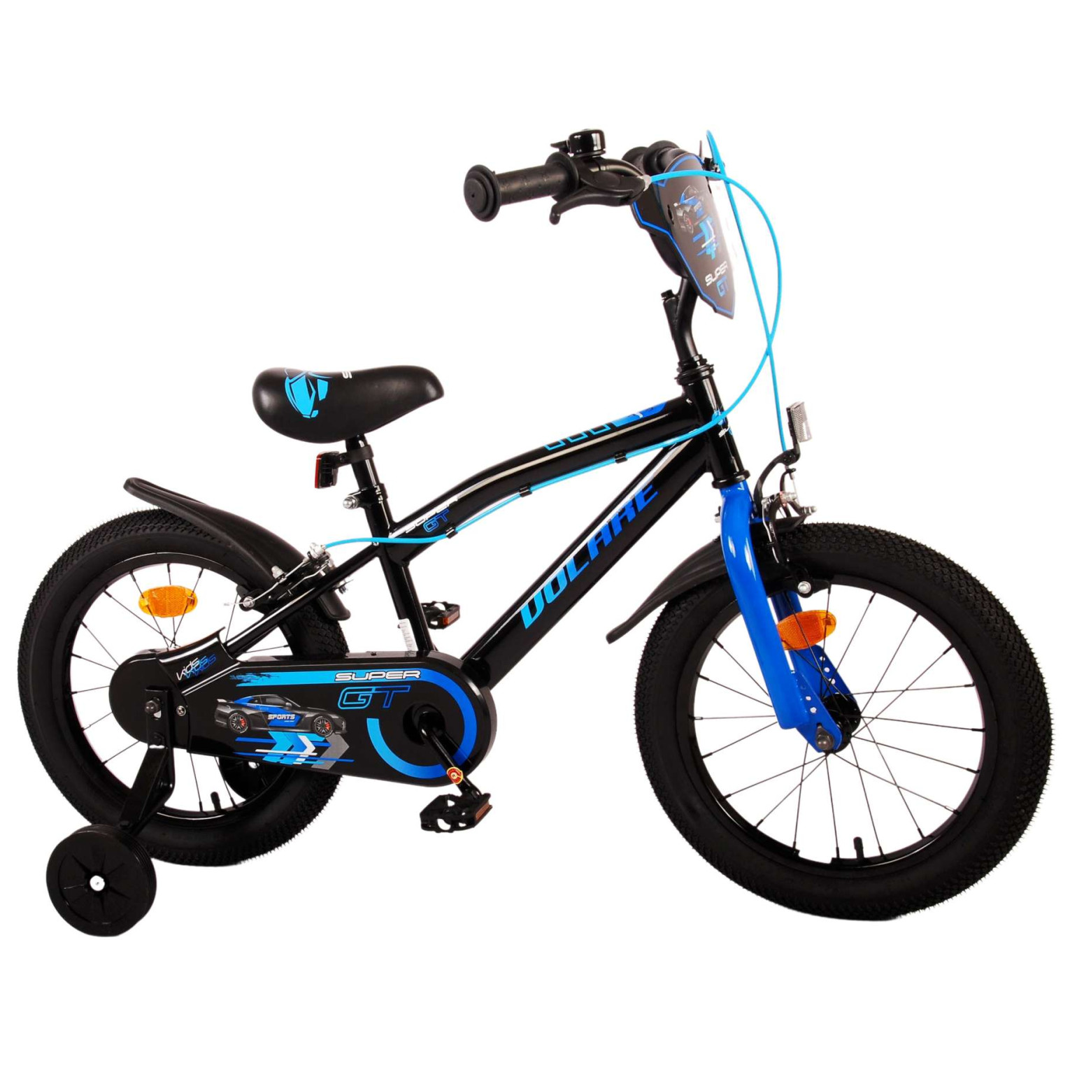 Volare Super GT Fiets - 16 inch - Blauw - Twee handremmen