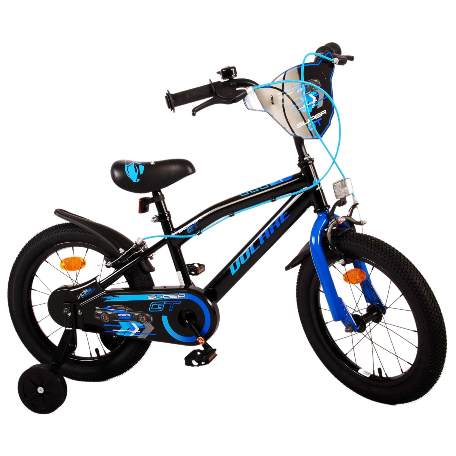 Volare Super GT Fiets - 16 inch - Blauw - Twee handremmen