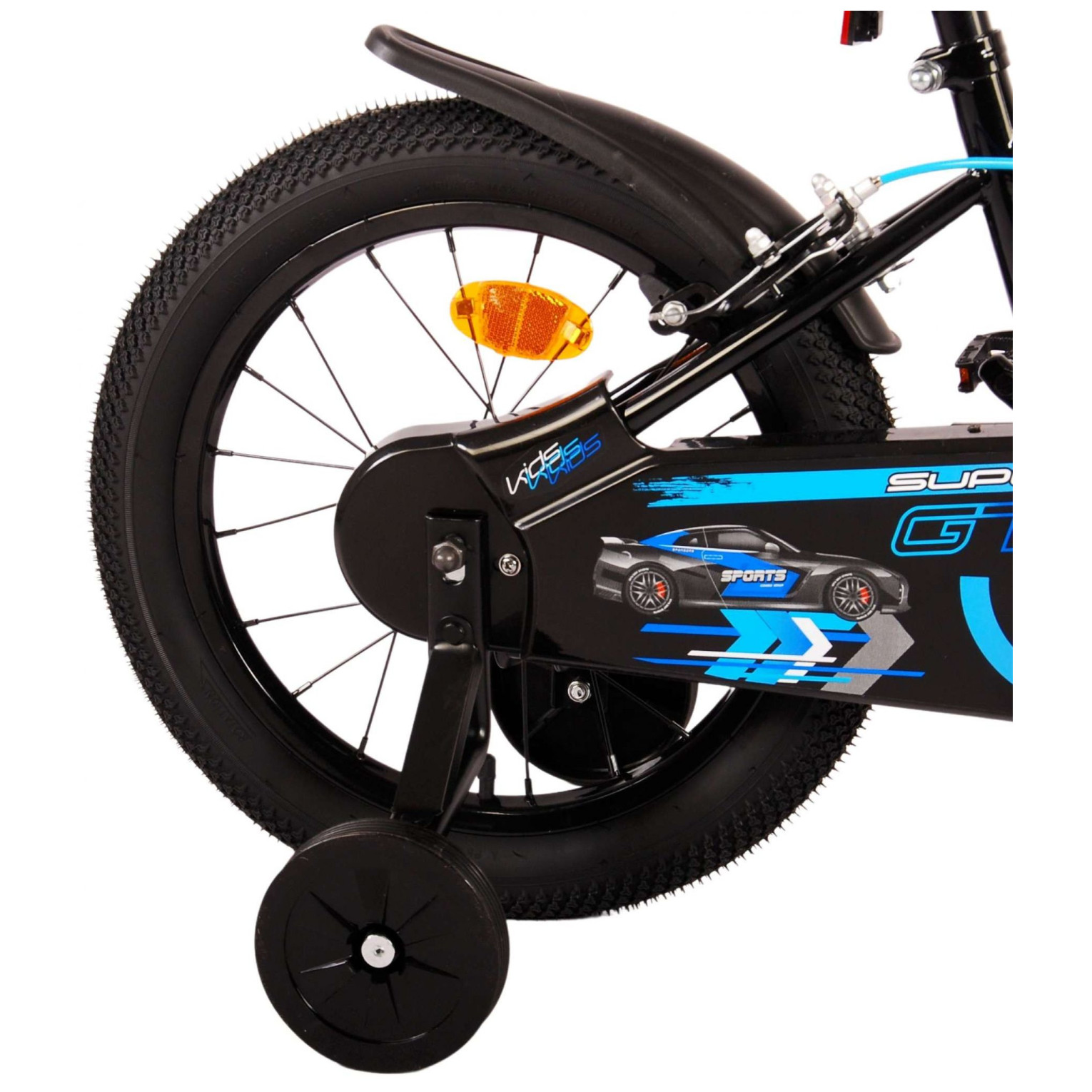 Volare Super GT Fiets - 16 inch - Blauw - Twee handremmen