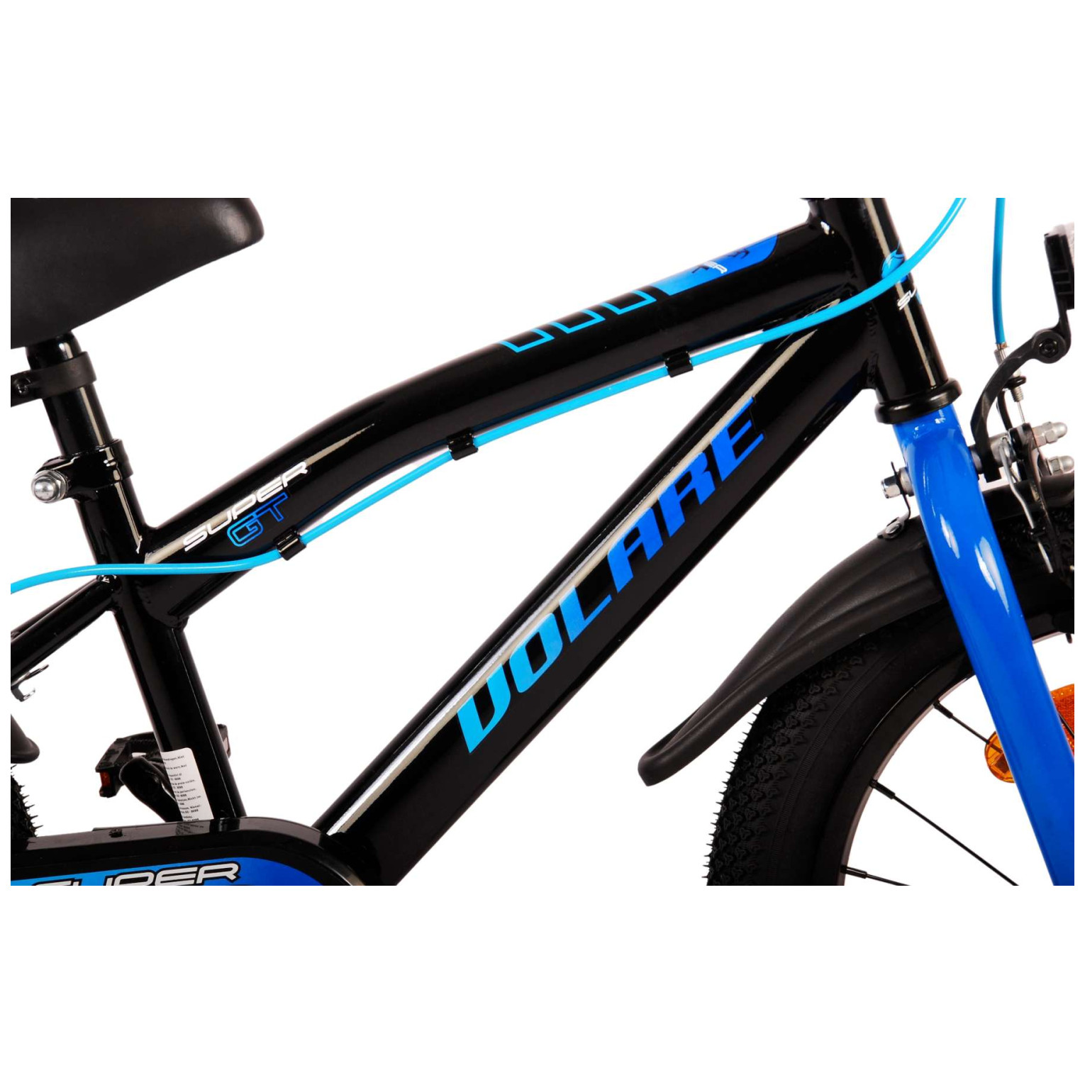 Volare Super GT Fiets - 16 inch - Blauw - Twee handremmen