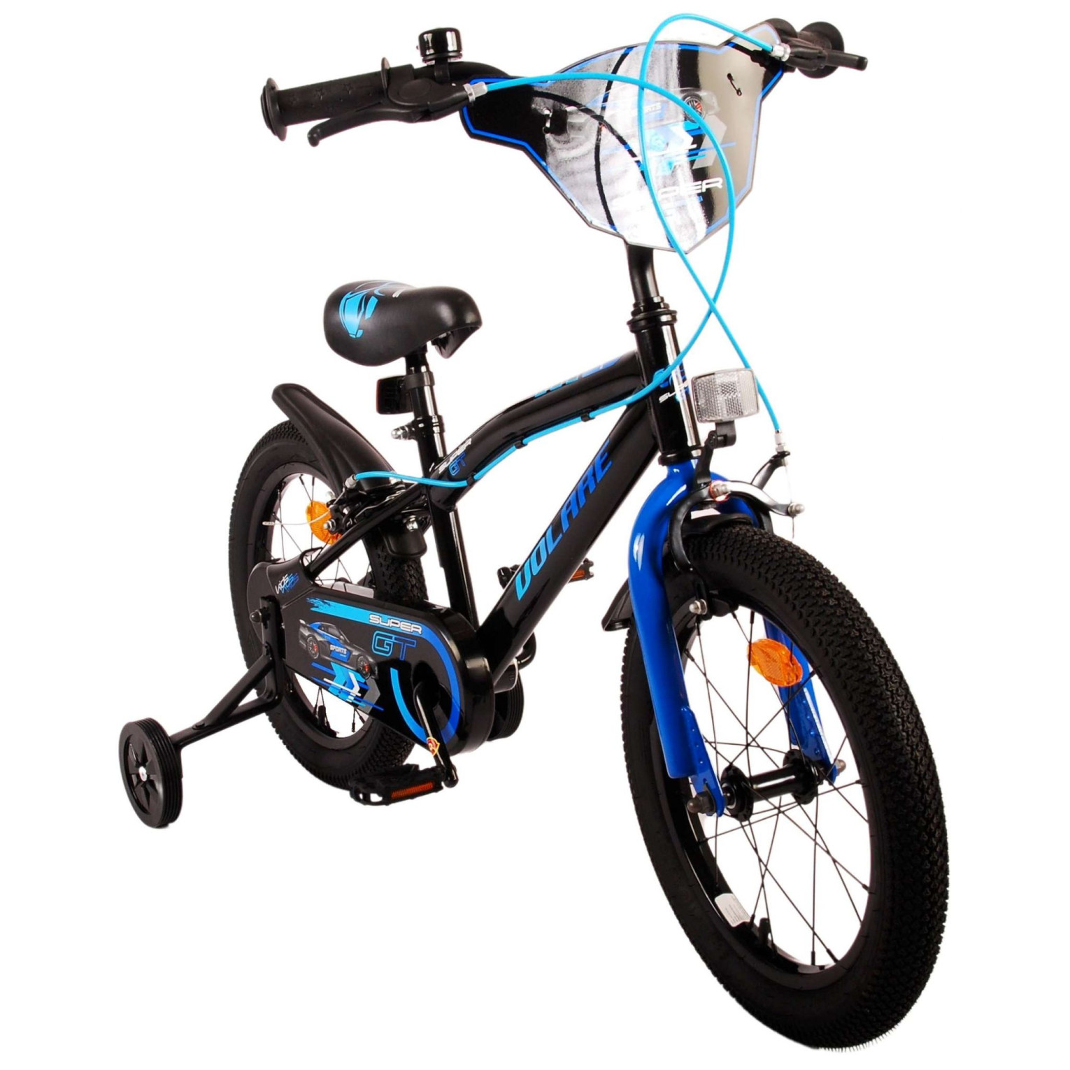 Volare Super GT Fiets - 16 inch - Blauw - Twee handremmen