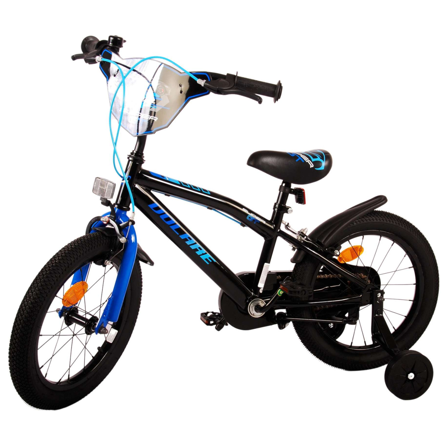 Volare Super GT Fiets - 16 inch - Blauw - Twee handremmen