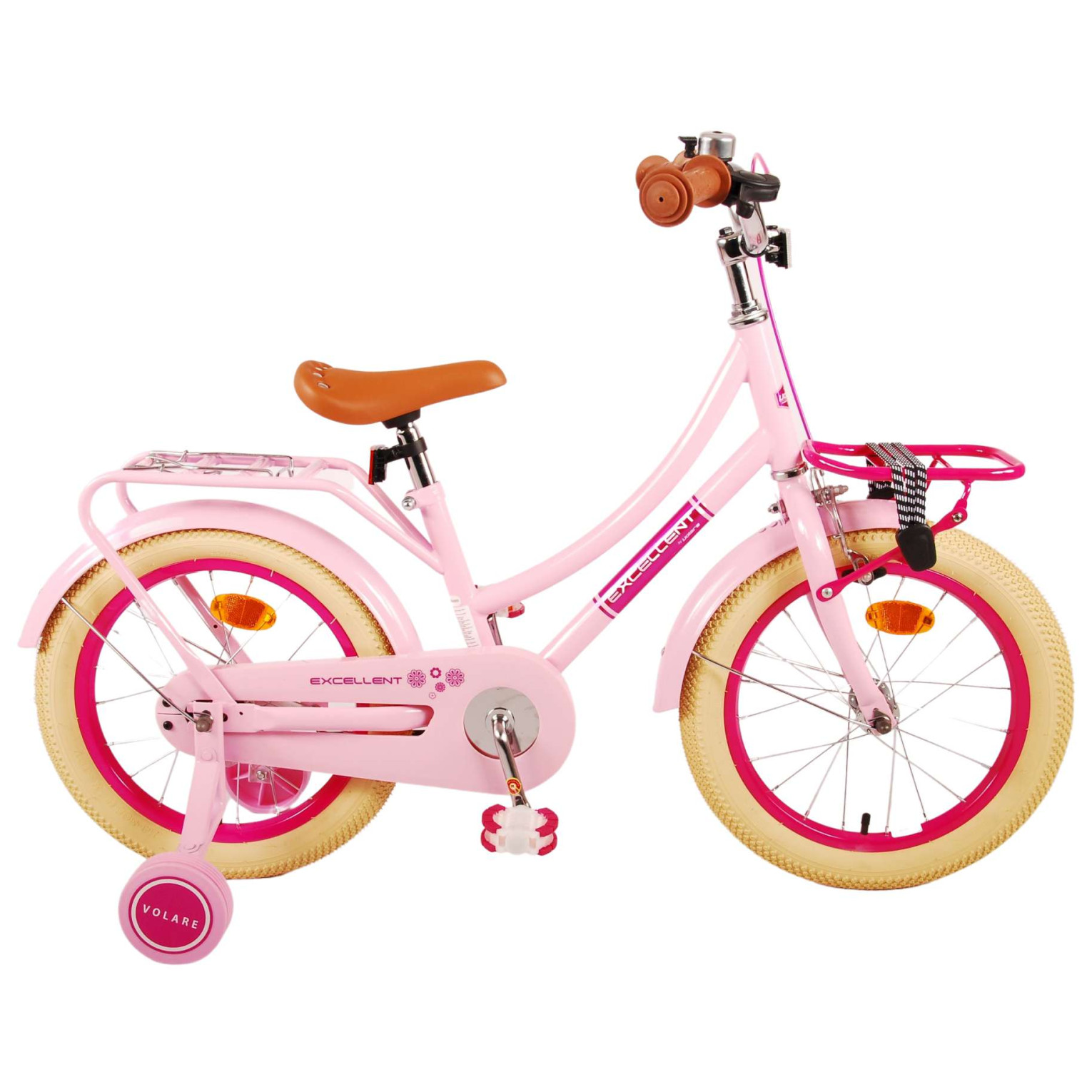 Volare Excellent Fiets - 16 inch - Roze