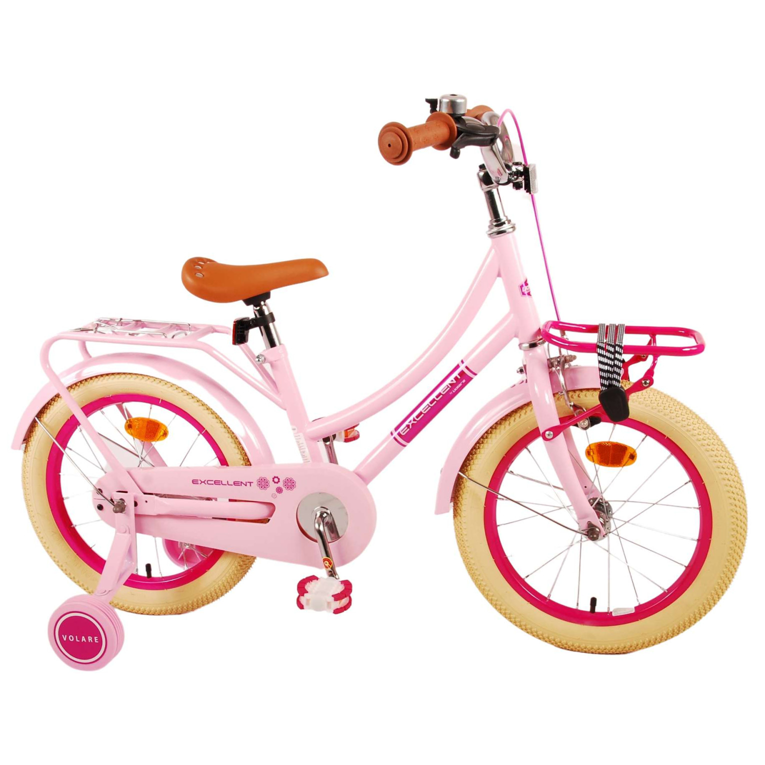 Volare Excellent Fiets - 16 inch - Roze