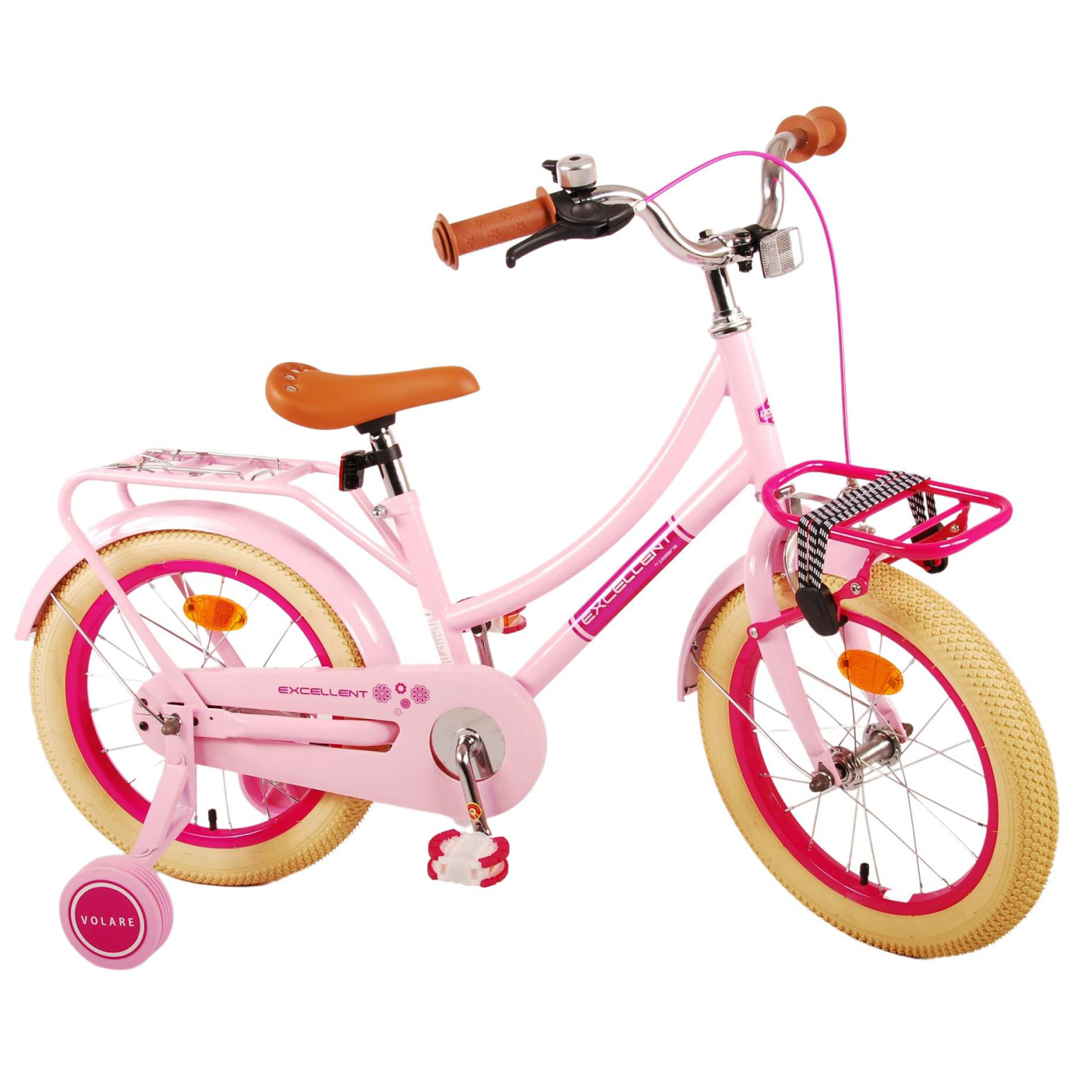 Volare Excellent Fiets - 16 inch - Roze