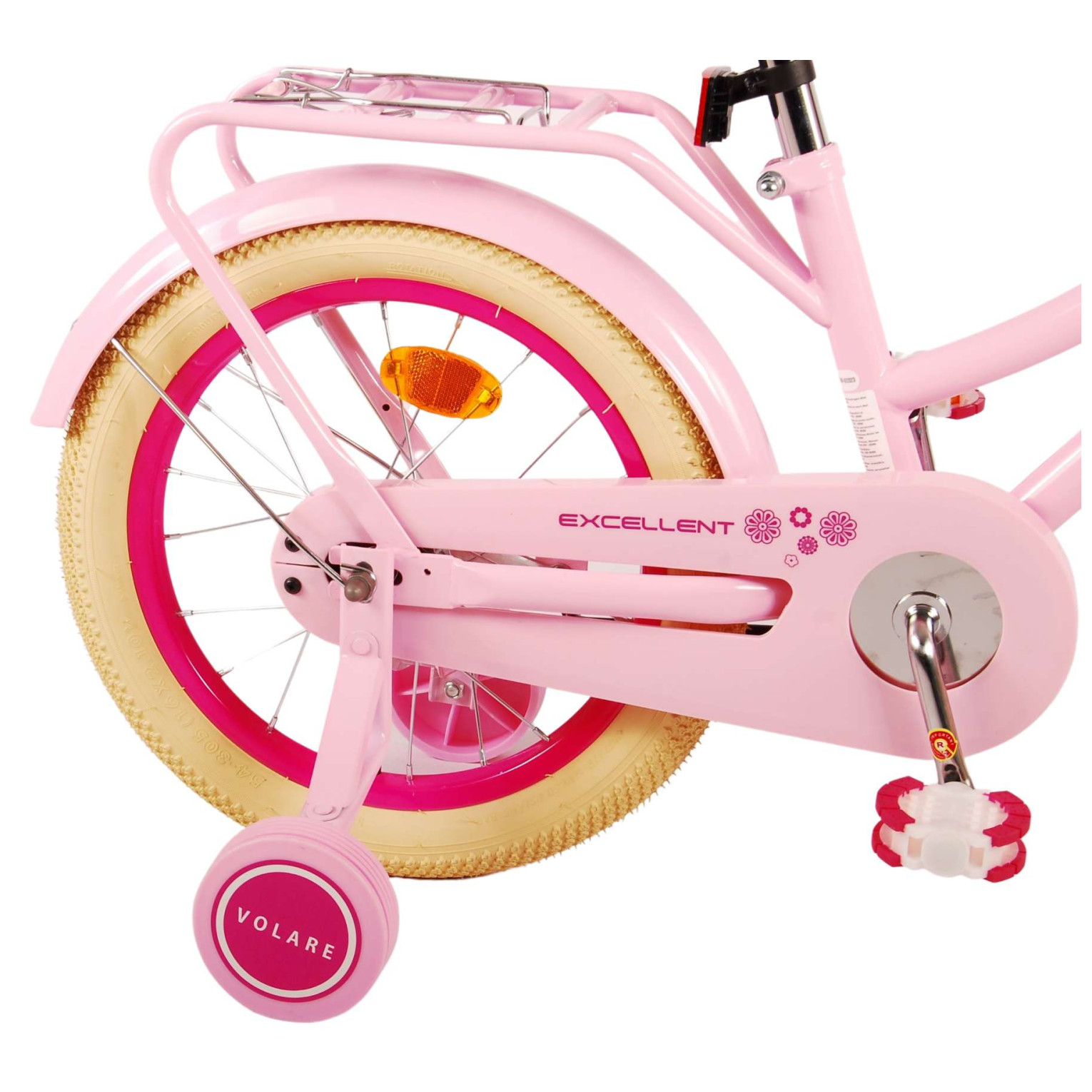 Volare Excellent Fiets - 16 inch - Roze