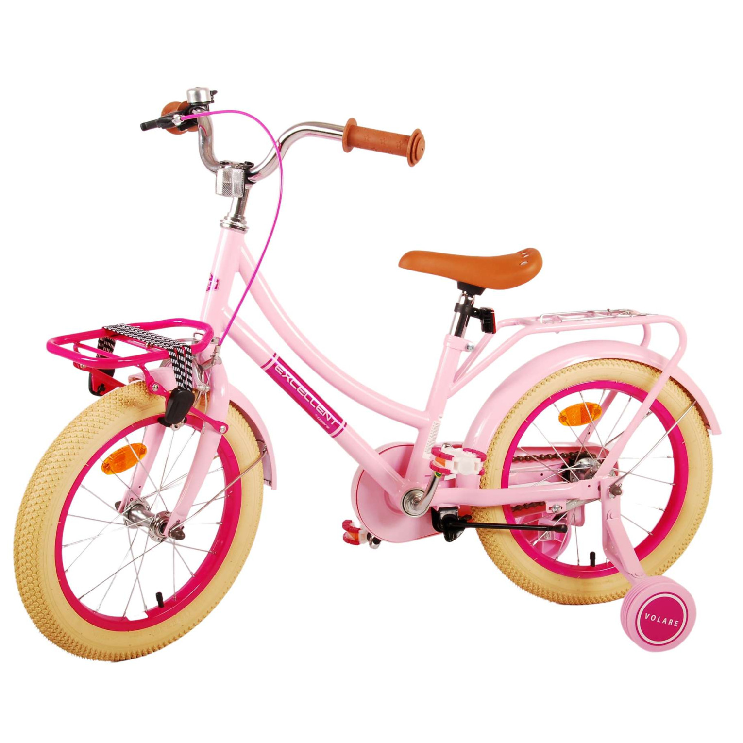 Volare Excellent Fiets - 16 inch - Roze