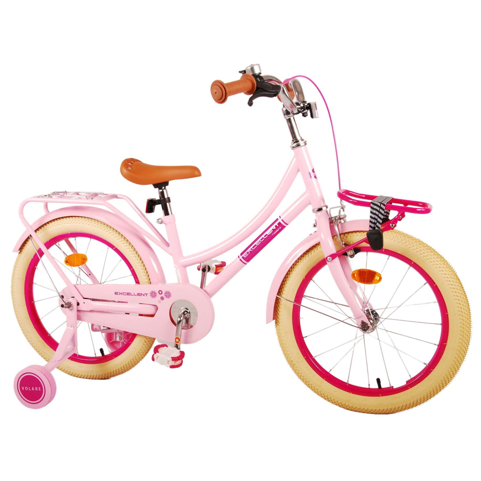 Volare Excellent Fiets -18 inch - Roze