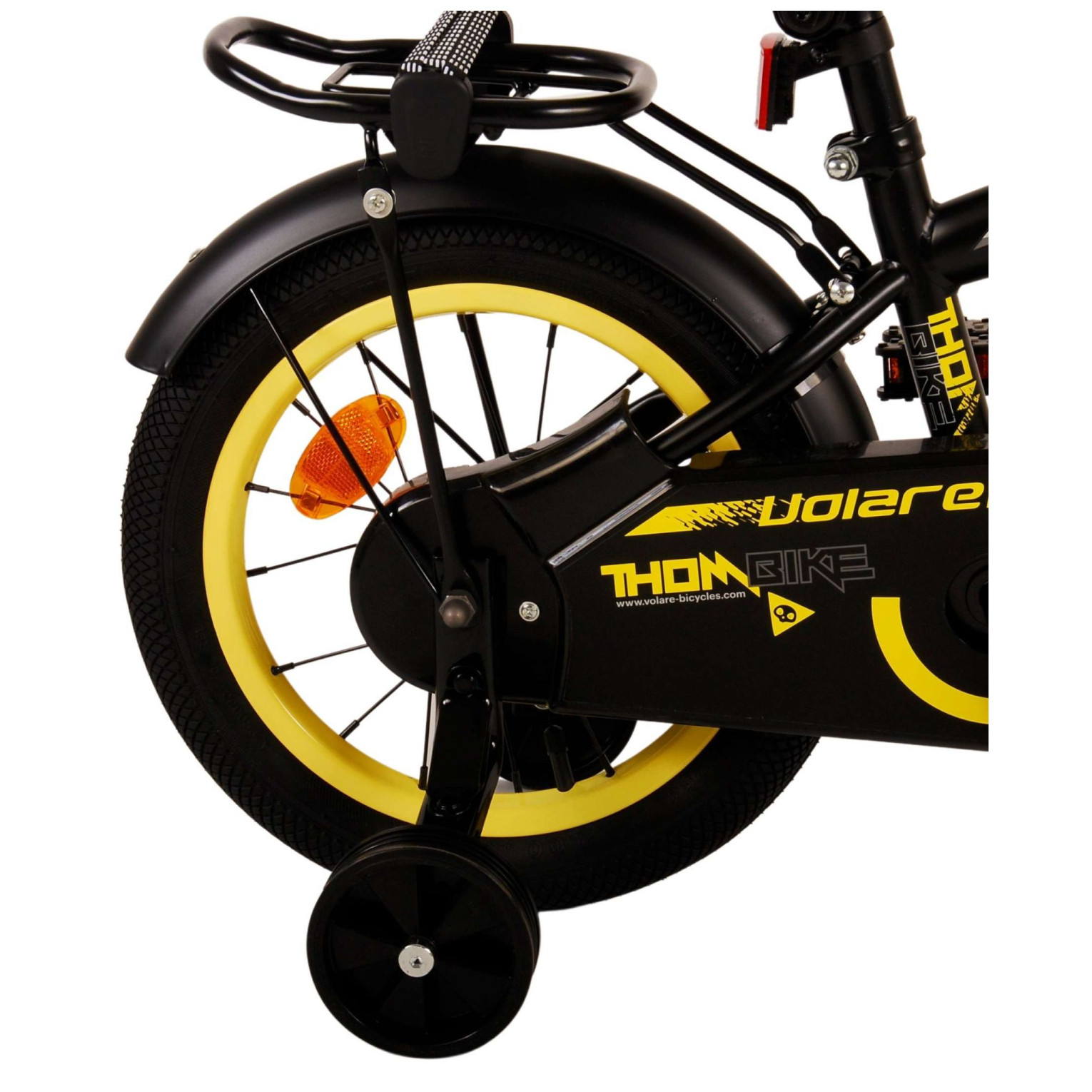 Volare Thombike Fiets - 14 inch - Zwart Geel