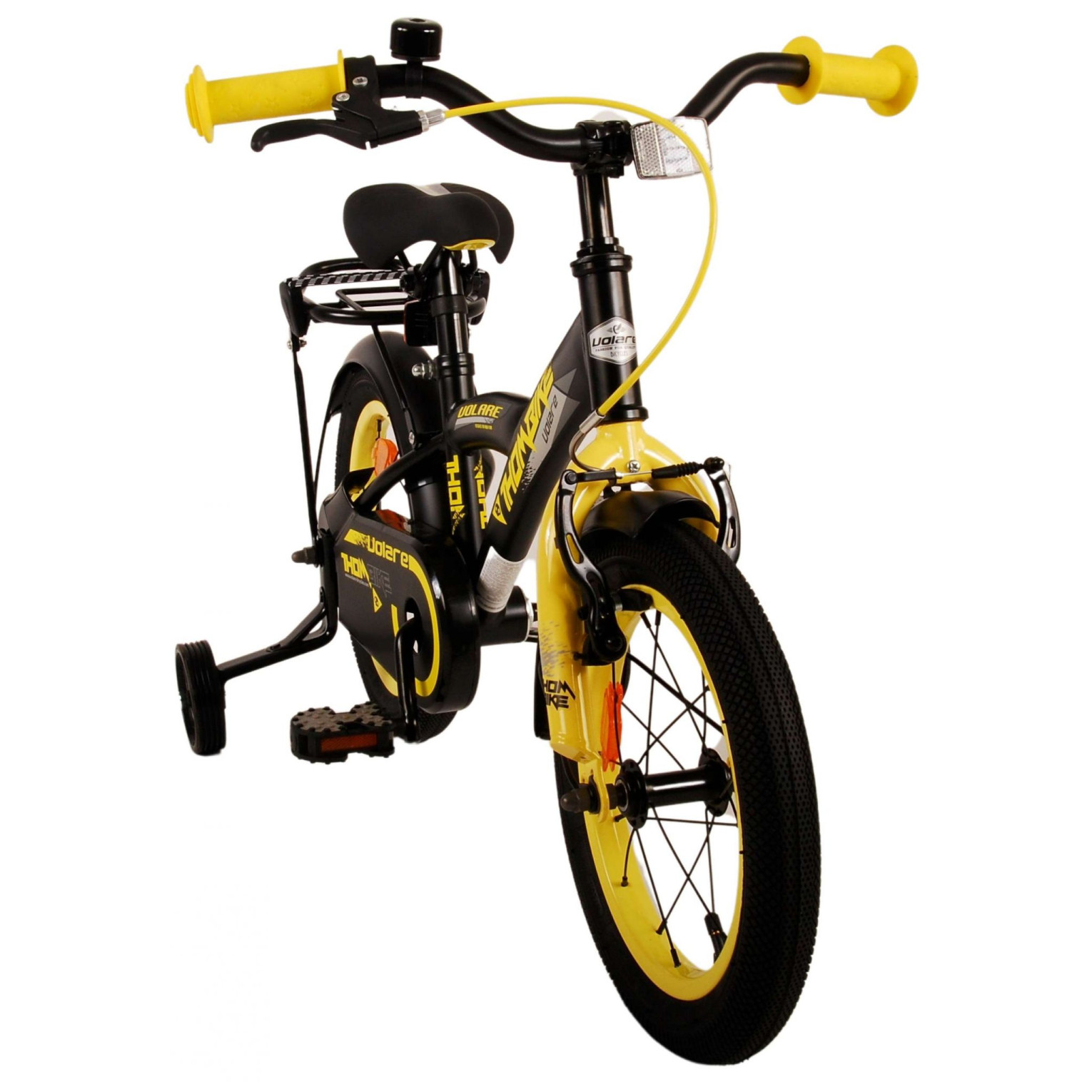 Volare Thombike Fiets - 14 inch - Zwart Geel