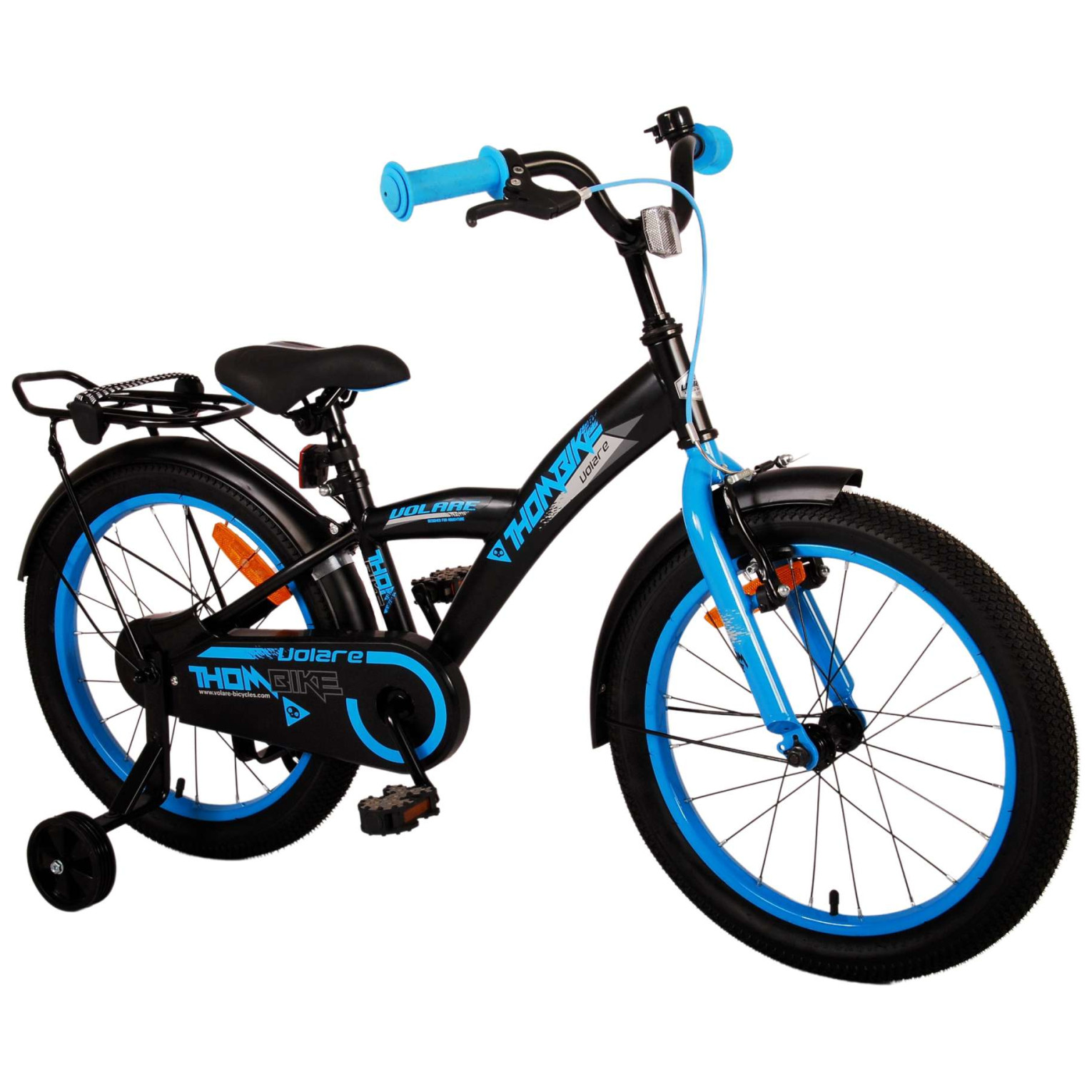 Volare Thombike Fiets - 18 inch - Zwart Blauw