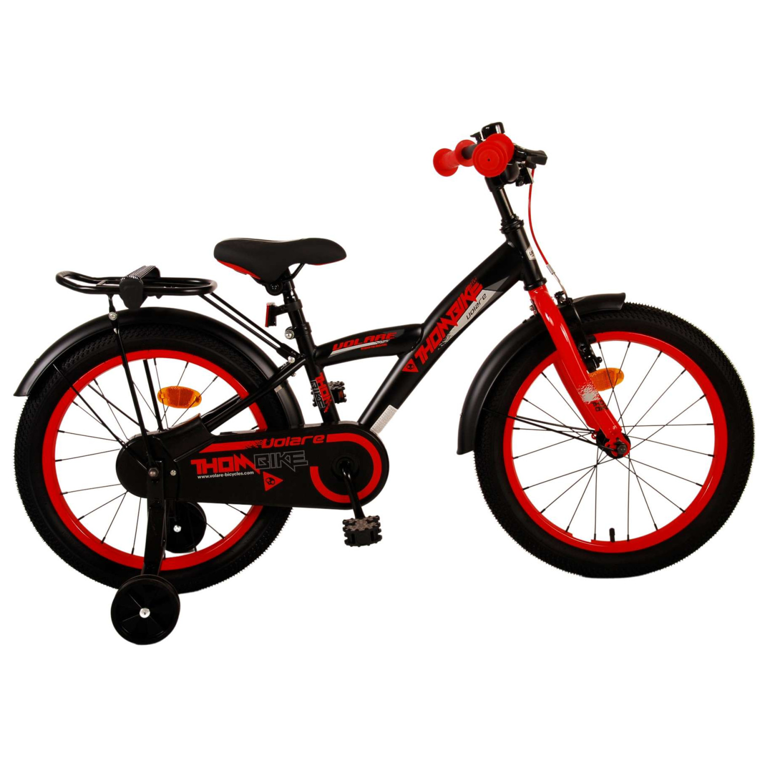 Volare Thombike Fiets - 18 inch - Zwart Rood