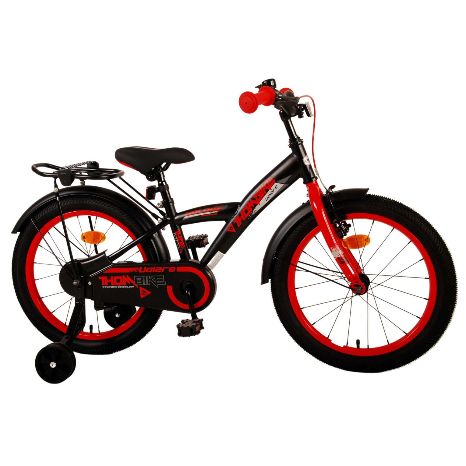 Volare Thombike Fiets - 18 inch - Zwart Rood