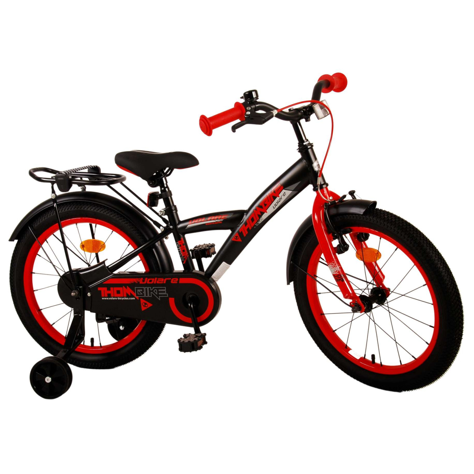 Volare Thombike Fiets - 18 inch - Zwart Rood