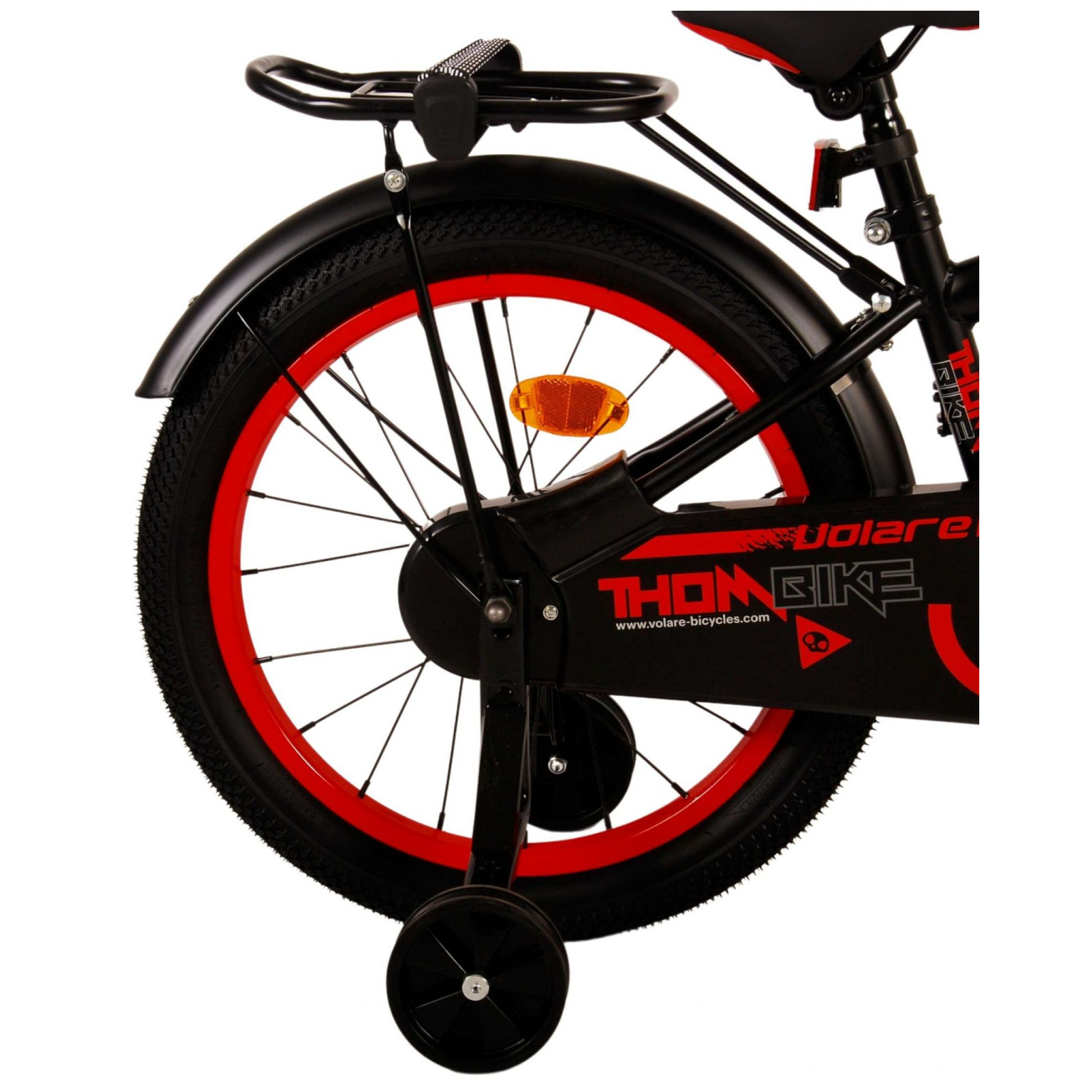 Volare Thombike Fiets - 18 inch - Zwart Rood