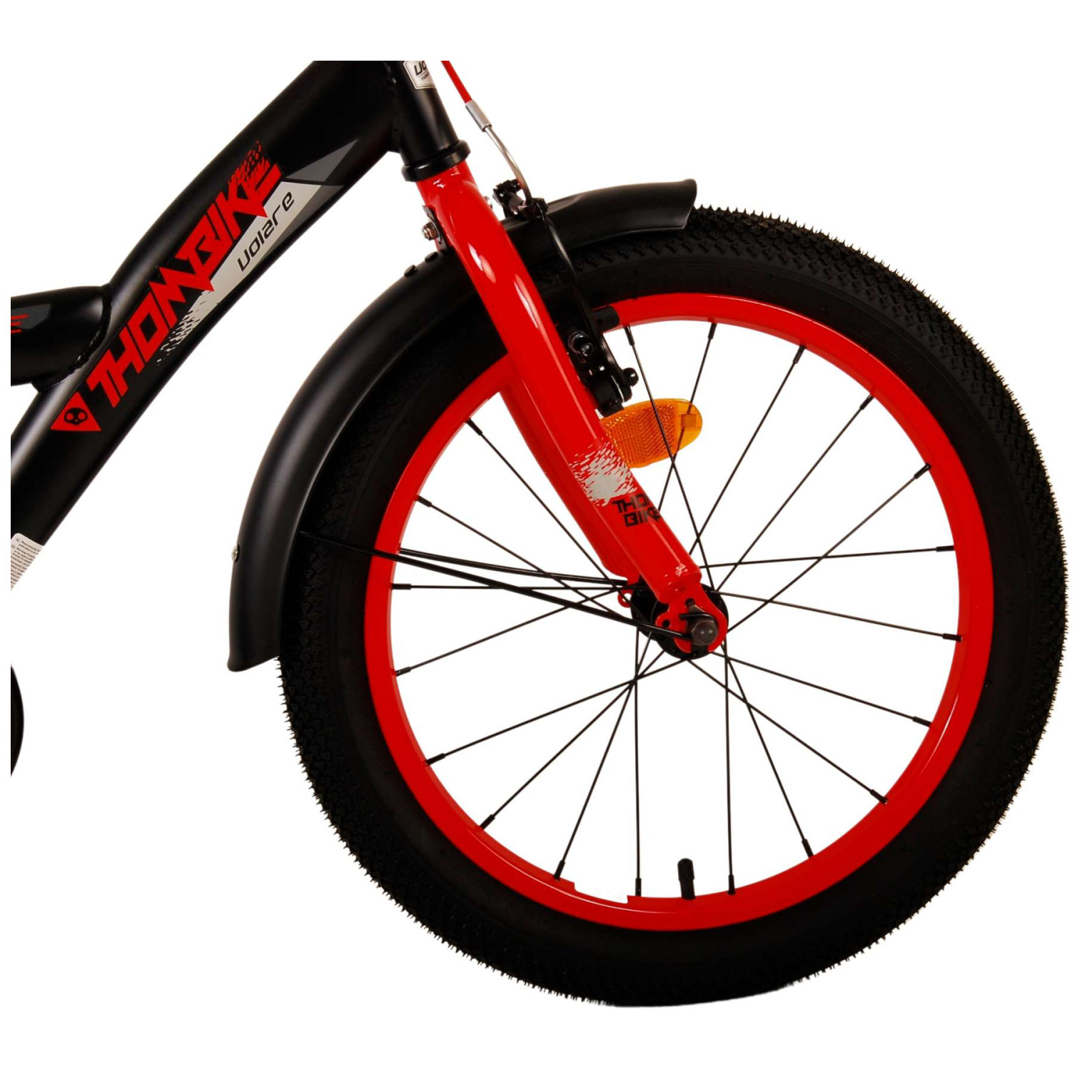 Volare Thombike Fiets - 18 inch - Zwart Rood