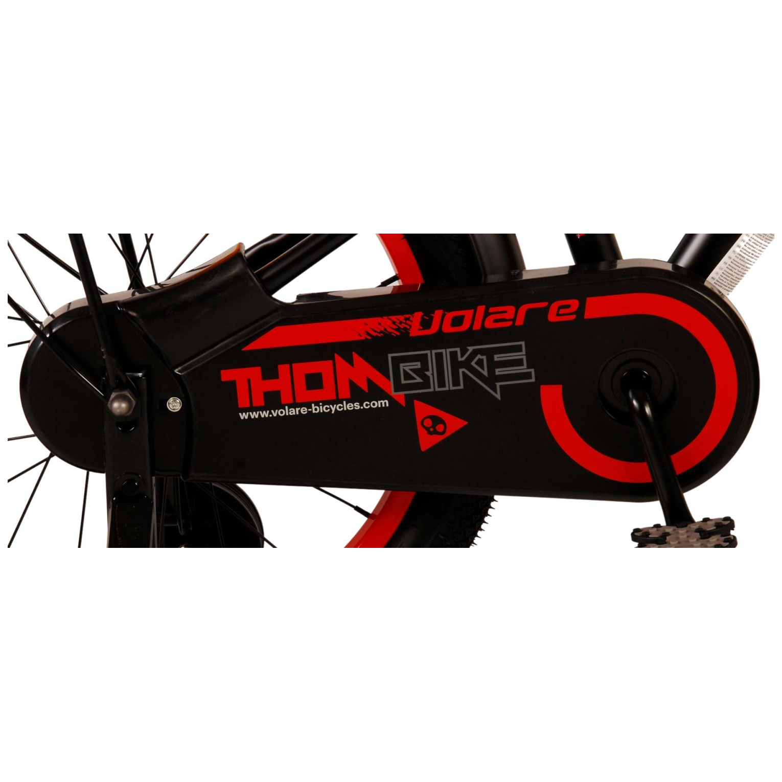 Volare Thombike Fiets - 18 inch - Zwart Rood