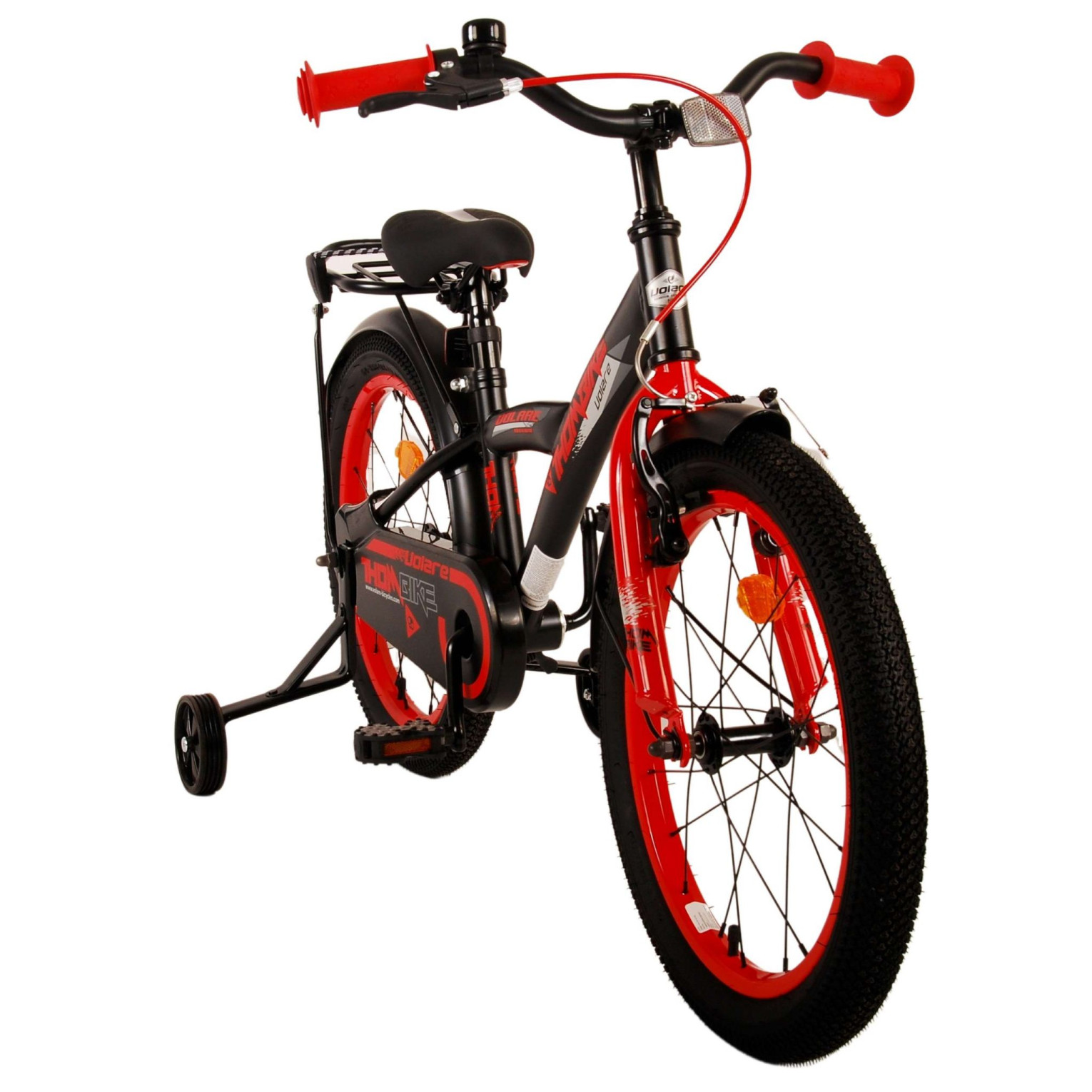 Volare Thombike Fiets - 18 inch - Zwart Rood