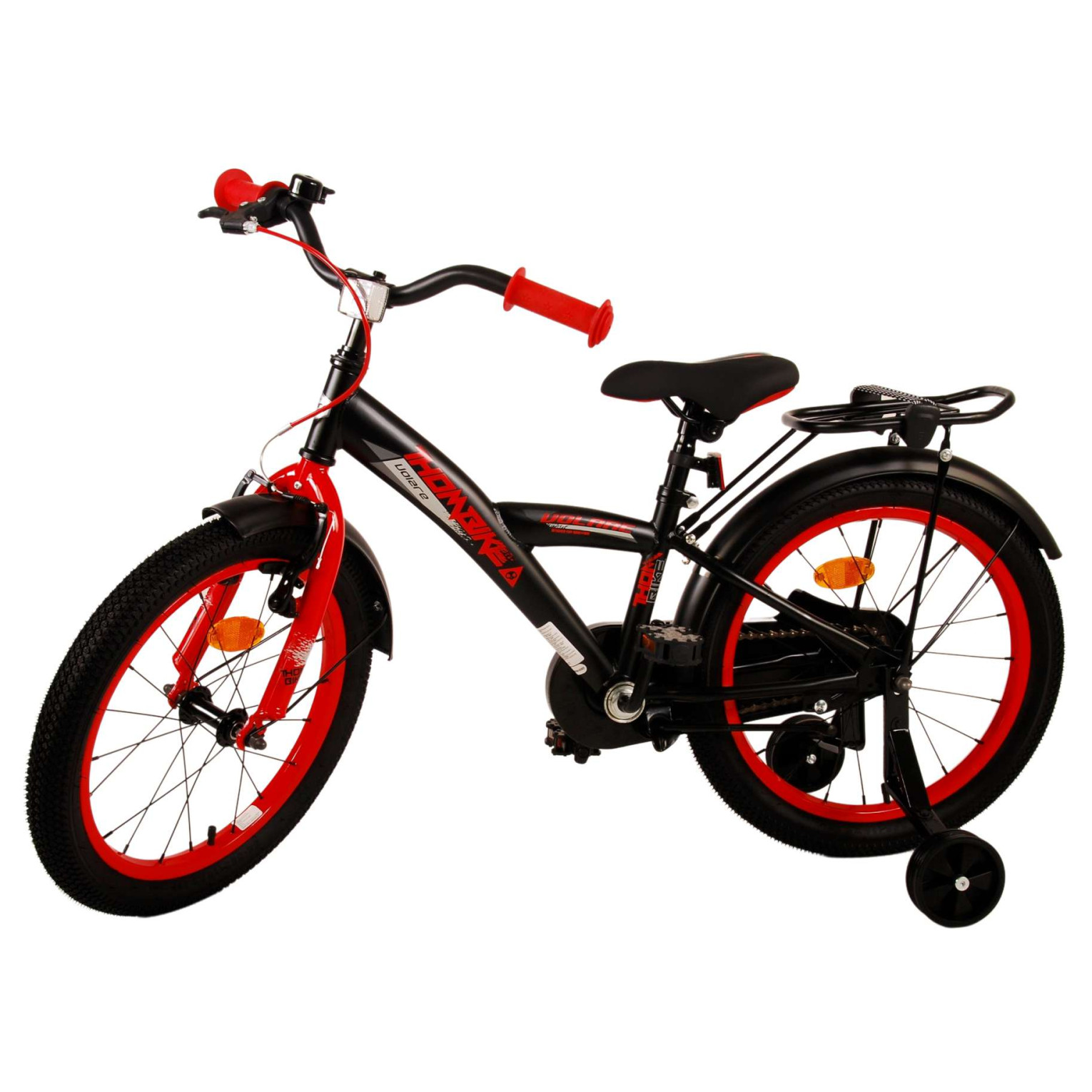 Volare Thombike Fiets - 18 inch - Zwart Rood