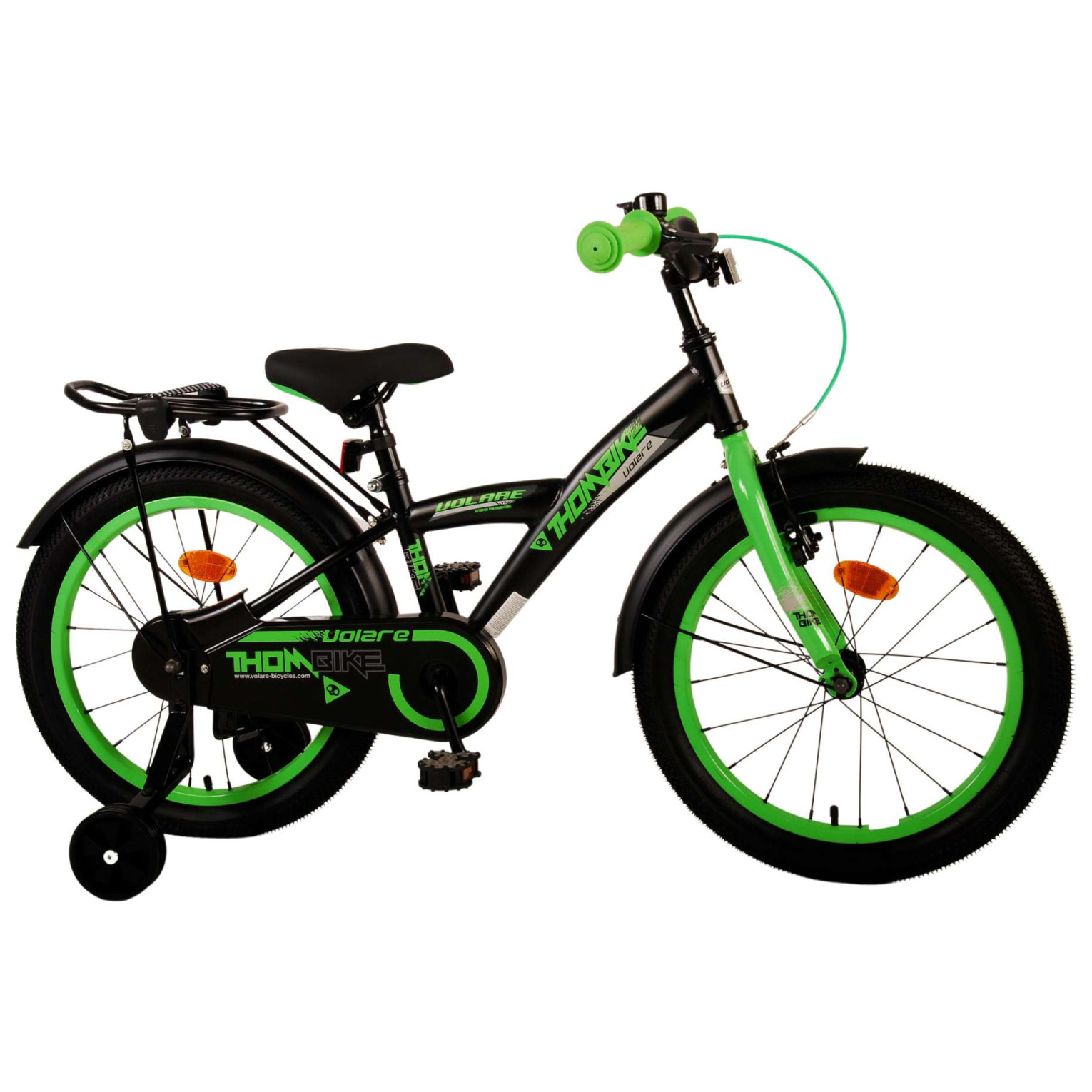 Volare Thombike Fiets - 18 inch - Zwart Groen