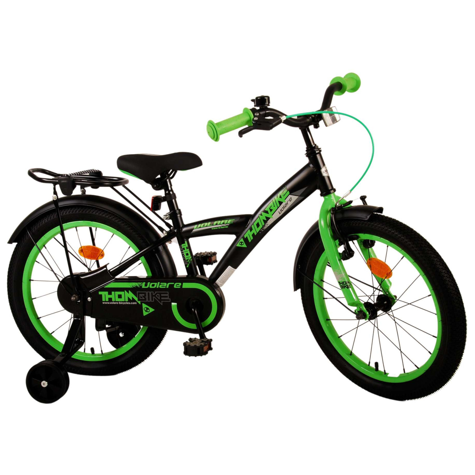 Volare Thombike Fiets - 18 inch - Zwart Groen