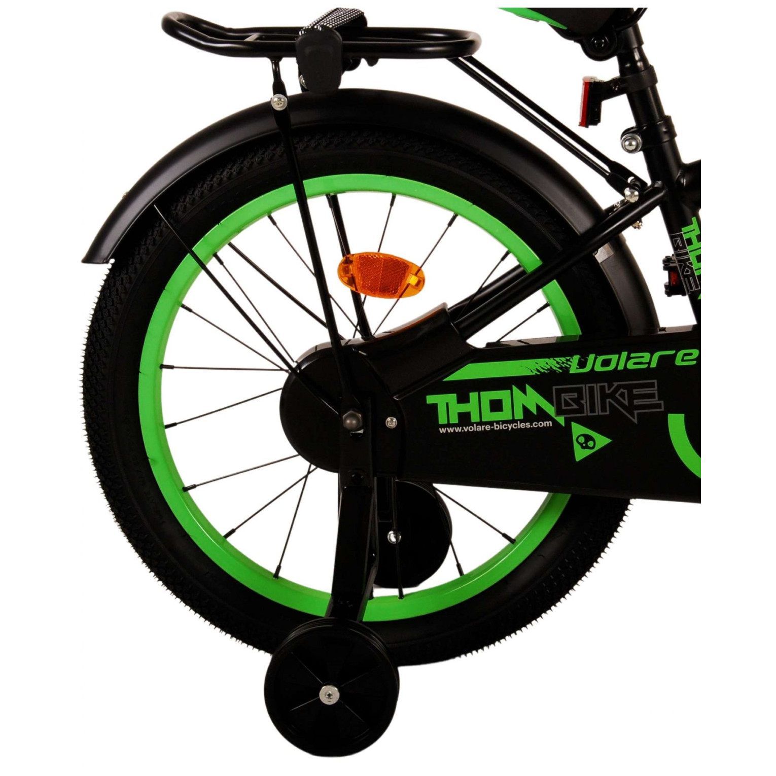 Volare Thombike Fiets - 18 inch - Zwart Groen