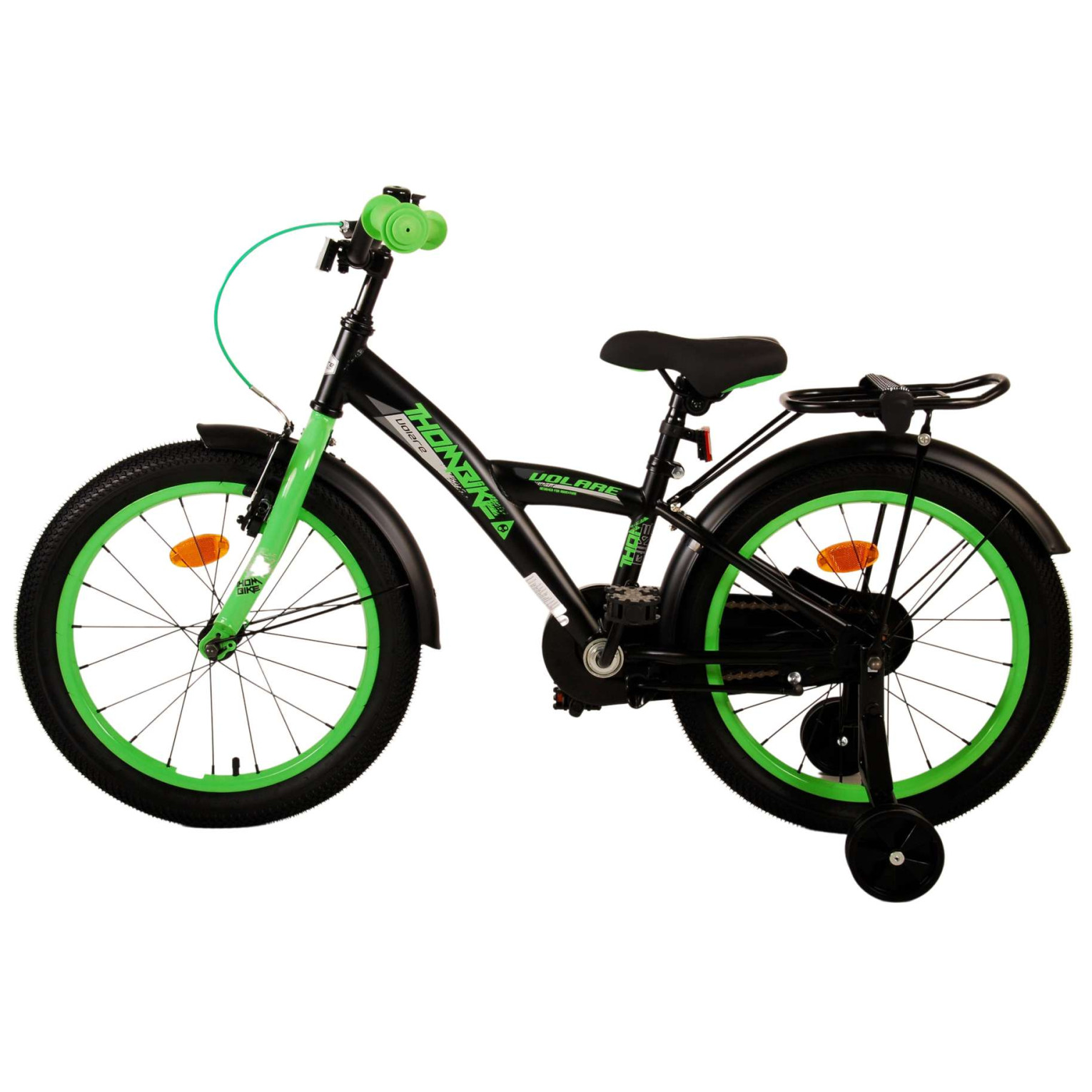 Volare Thombike Fiets - 18 inch - Zwart Groen