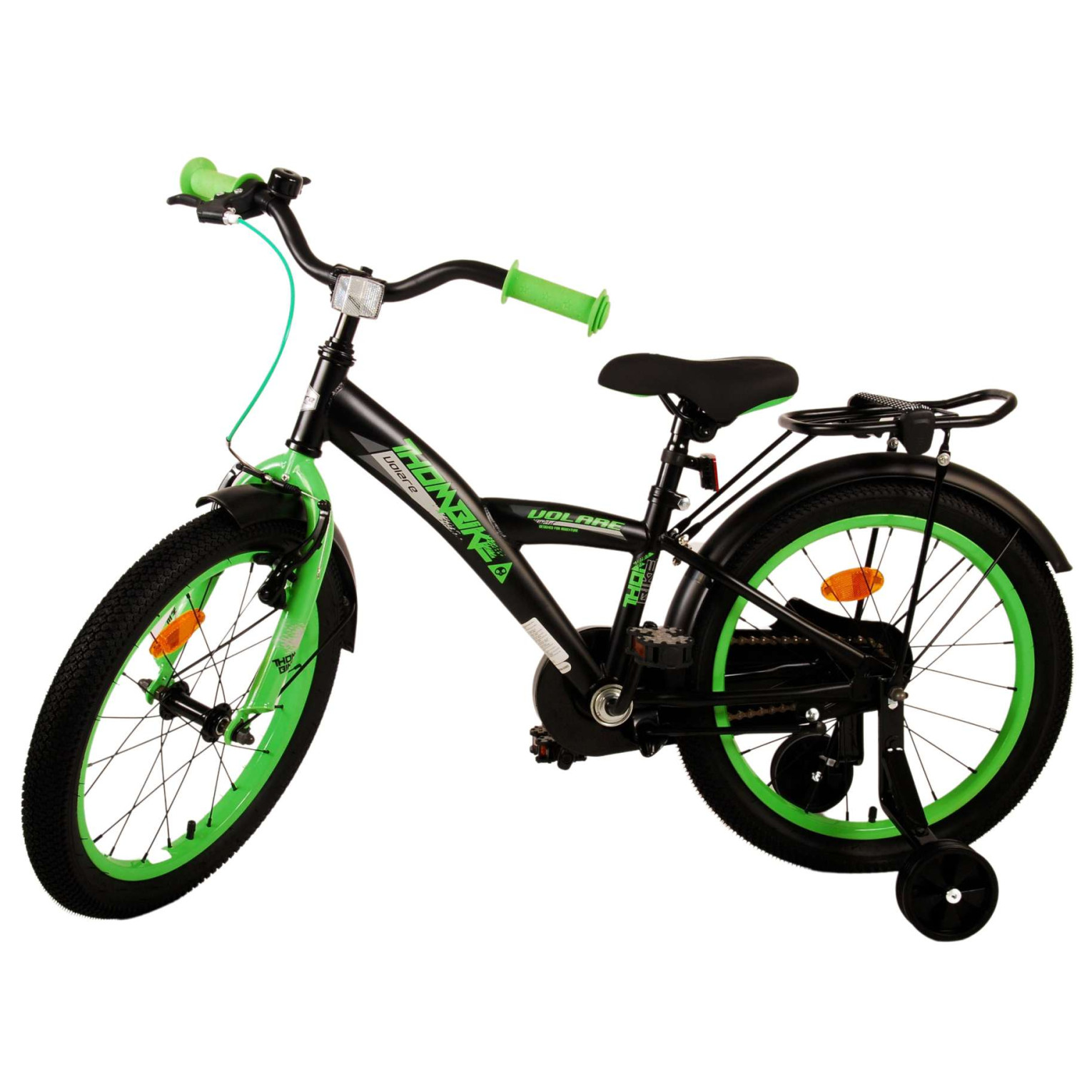 Volare Thombike Fiets - 18 inch - Zwart Groen