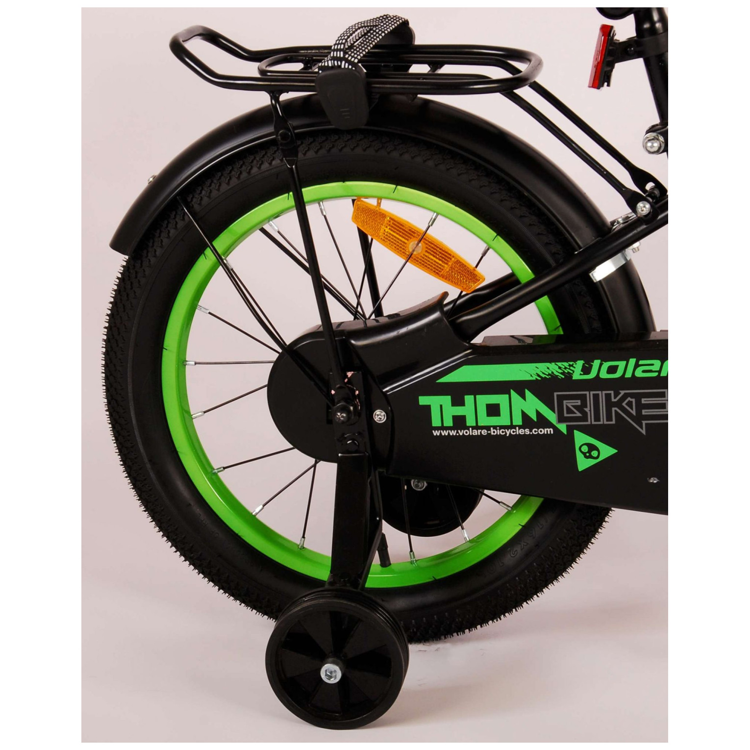 Volare Thombike Fiets - 16 inch - Zwart Groen