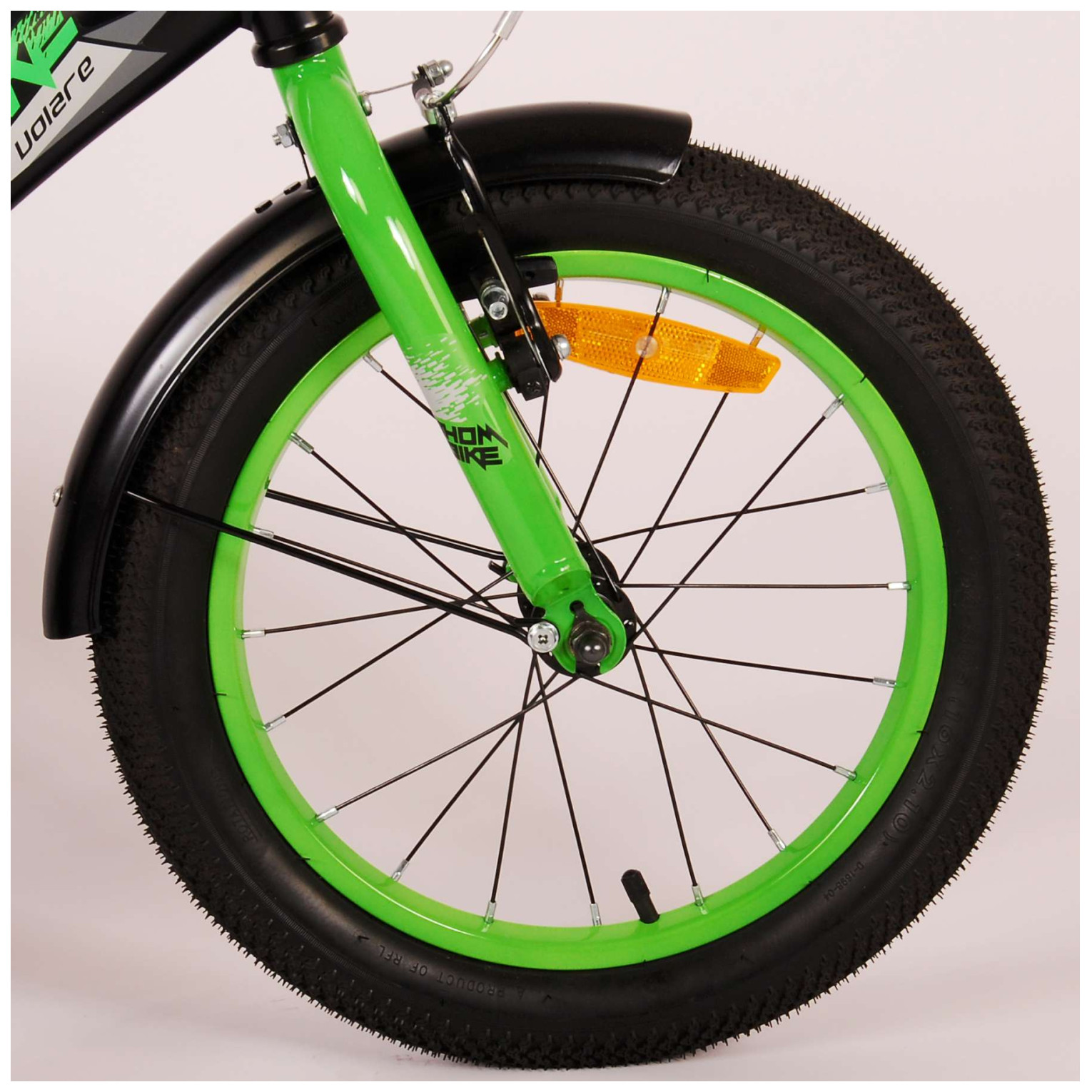 Volare Thombike Fiets - 16 inch - Zwart Groen